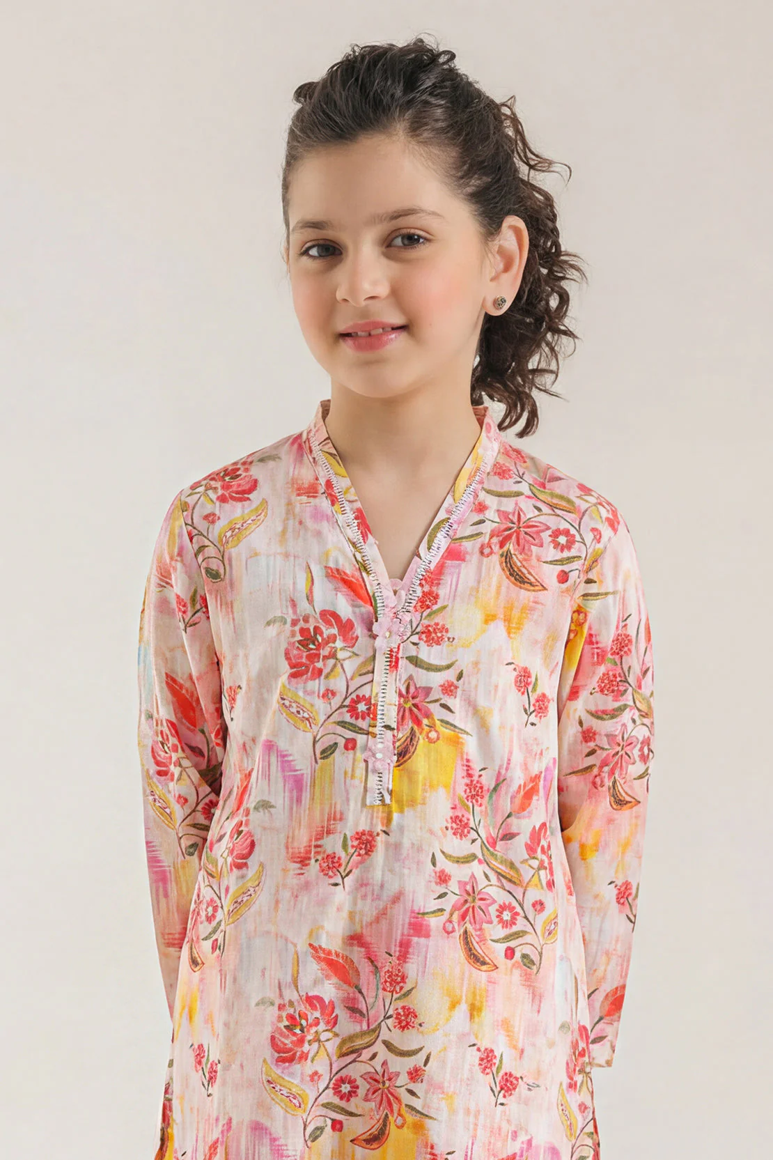 Printed Lawn Stitched 2 Piece (Shirt/Trouser) For Kids - Image 2