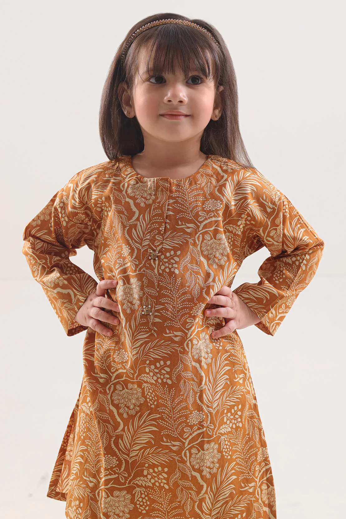 Printed Lawn Stitched 2 Piece (Shirt/Trouser) For Kids - Image 2