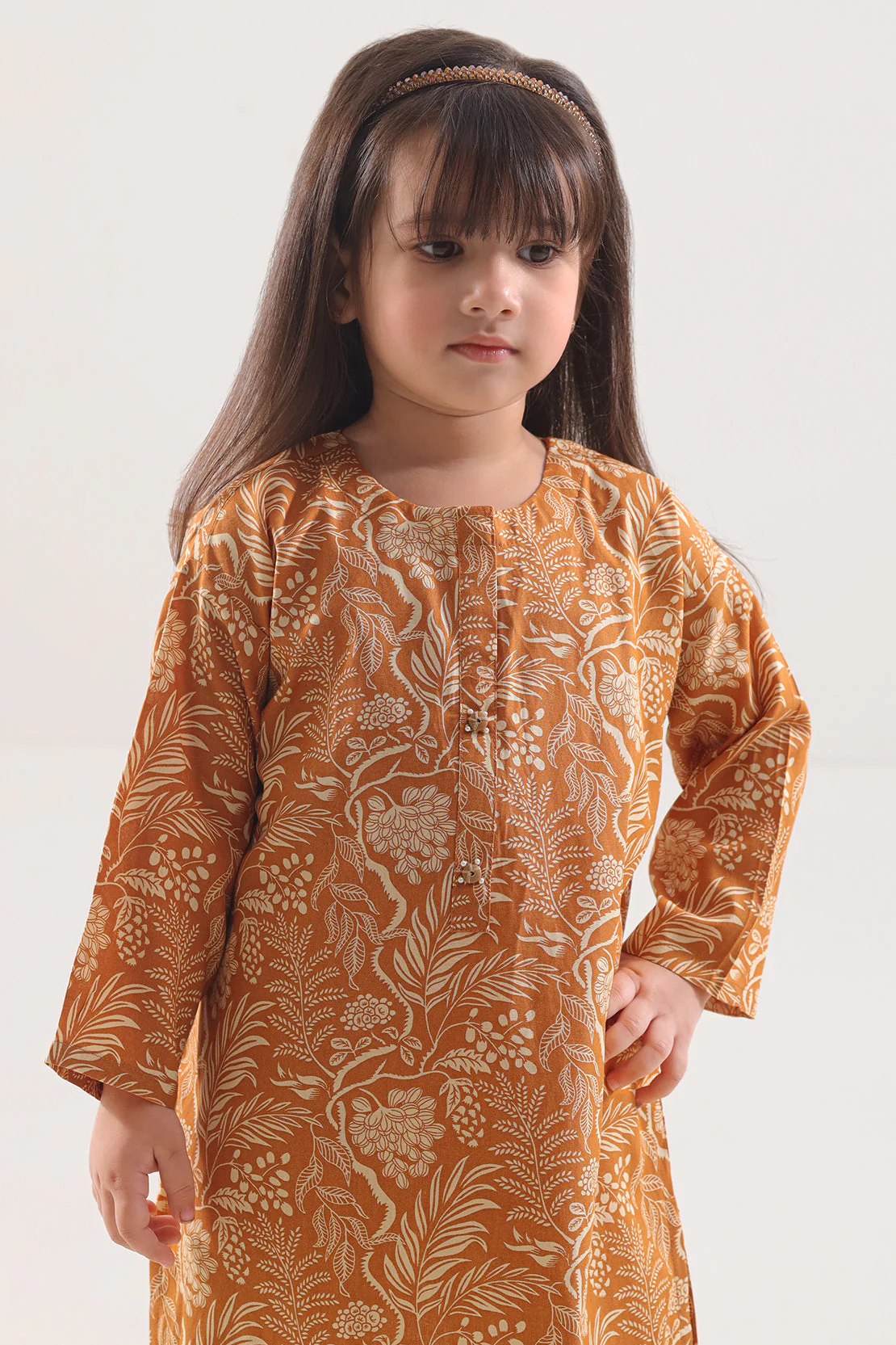 Printed Lawn Stitched 2 Piece (Shirt/Trouser) For Kids - Image 3