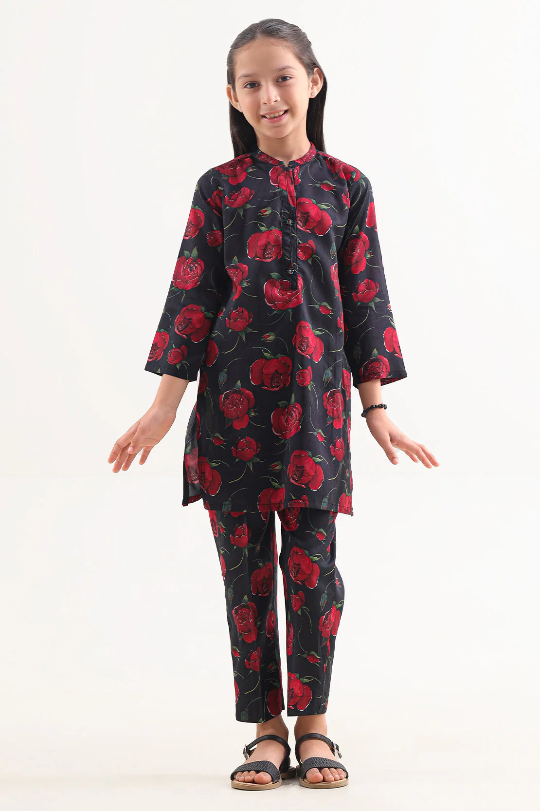 Printed Arabic Premium Lawn Stitched 2 Piece (Shirt/Trouser)  For Kids