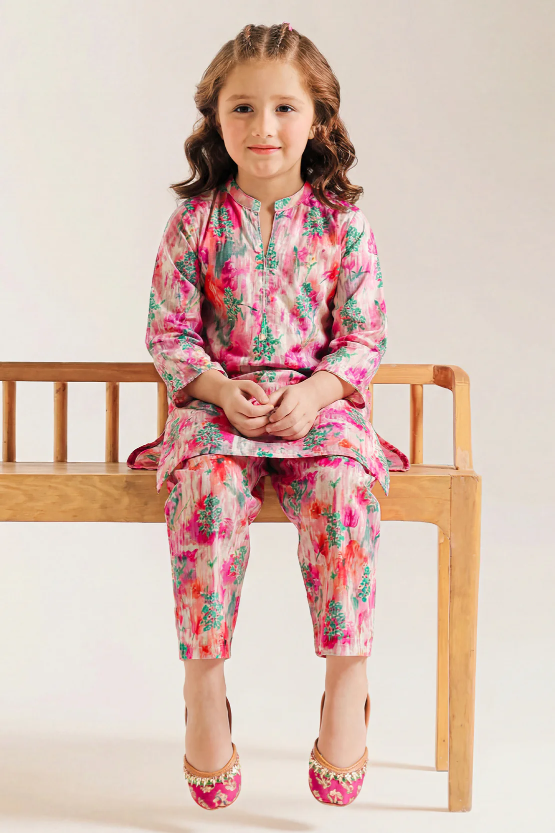 Printed Lawn Stitched 2 Piece (Shirt/Trouser) For Kids