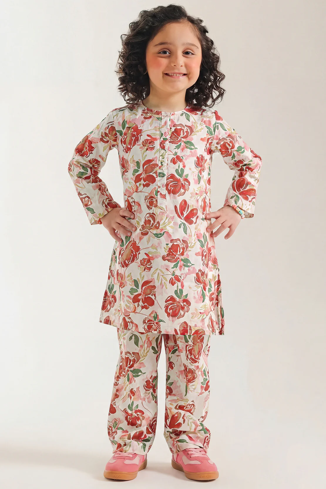 Printed Lawn Stitched 2 Piece (Shirt/Trouser) For Kids - Image 2