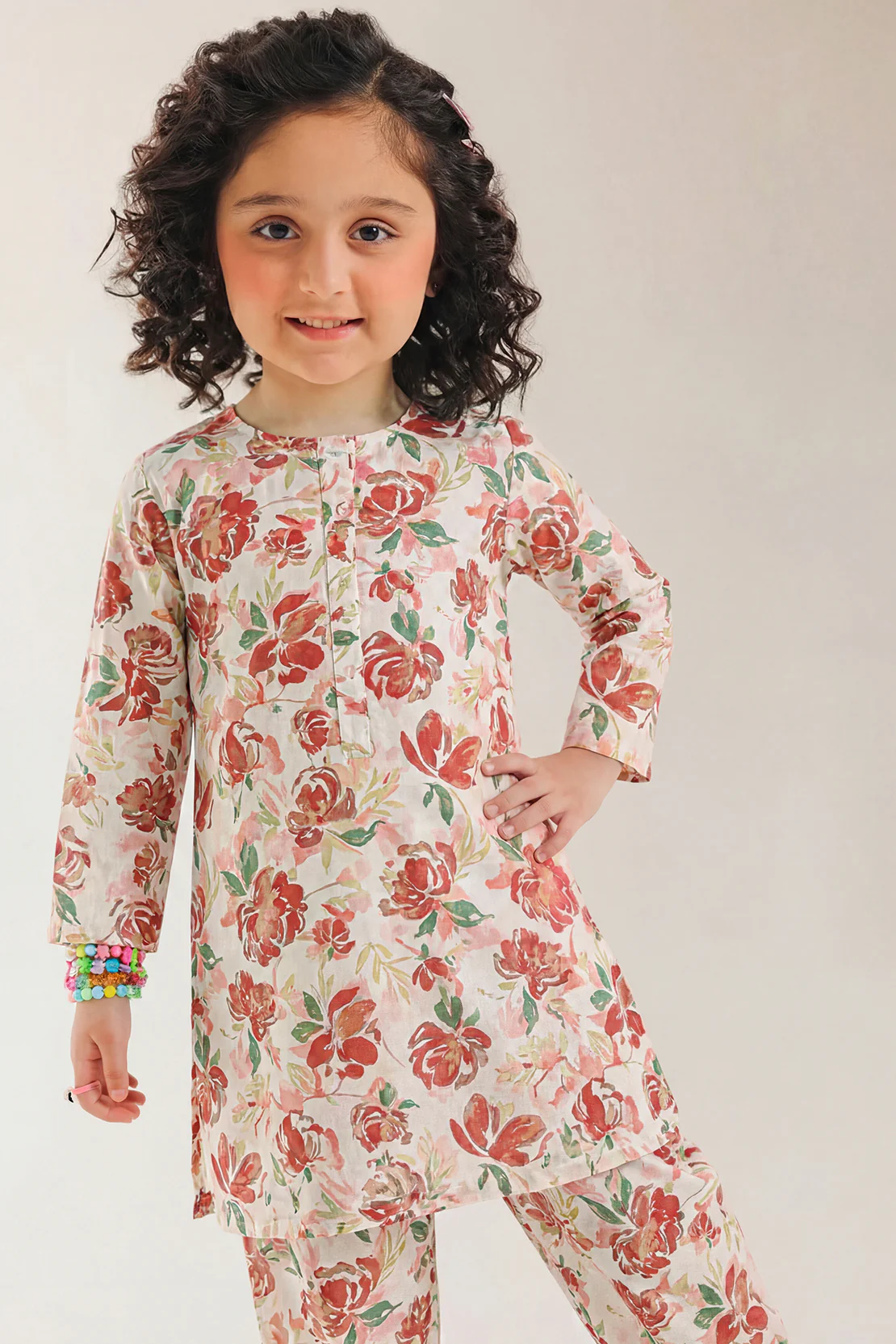 Printed Lawn Stitched 2 Piece (Shirt/Trouser) For Kids - Image 3