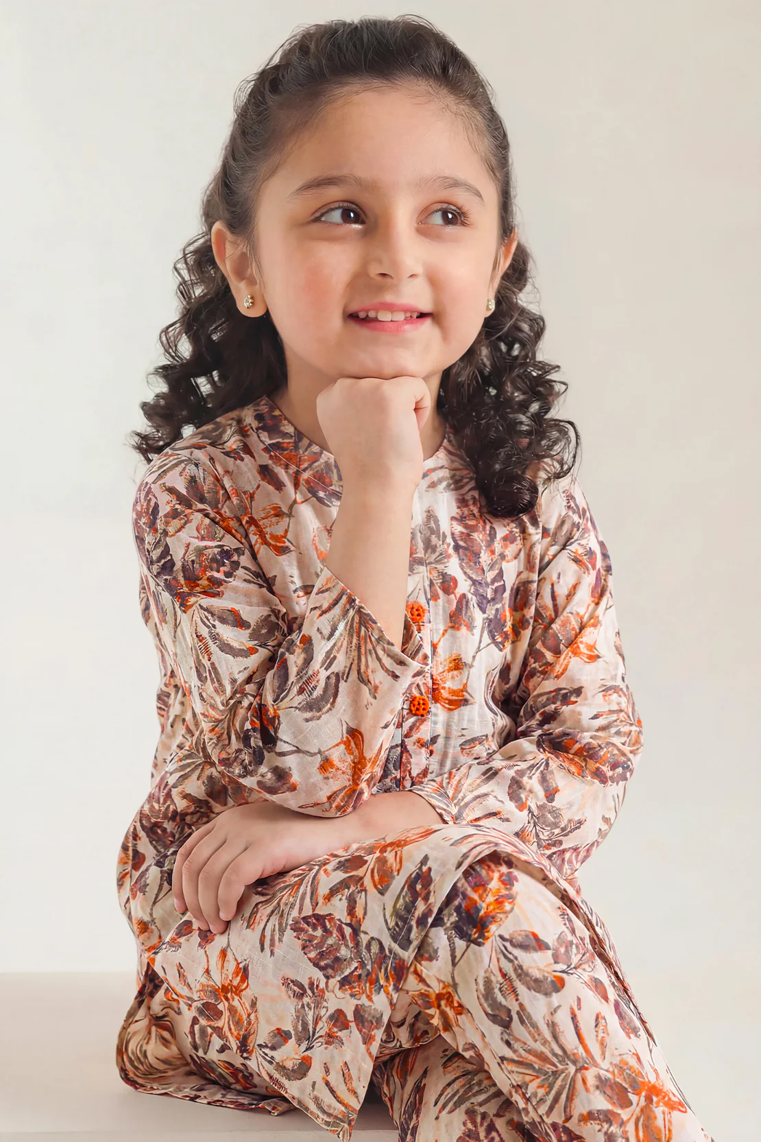 Printed Lawn Stitched 2 Piece (Shirt/Trouser) For Kids