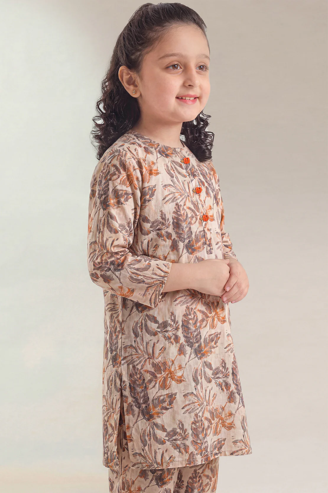 Printed Lawn Stitched 2 Piece (Shirt/Trouser) For Kids - Image 2