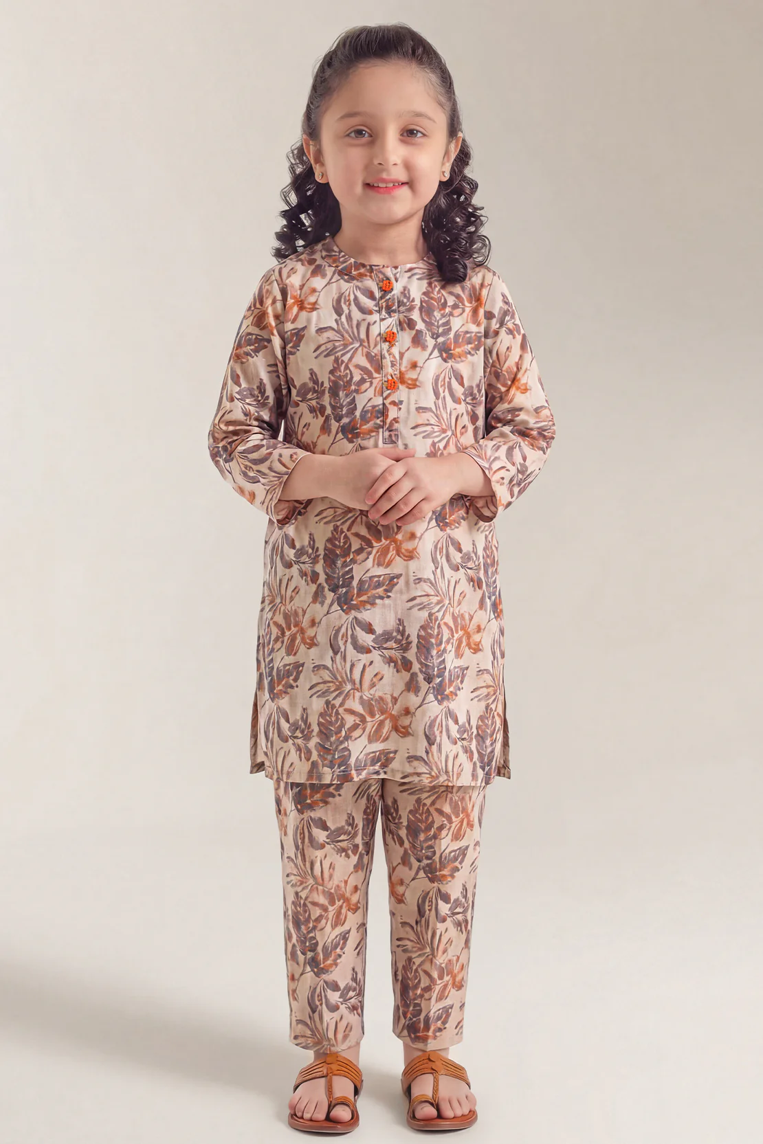 Printed Lawn Stitched 2 Piece (Shirt/Trouser) For Kids - Image 3