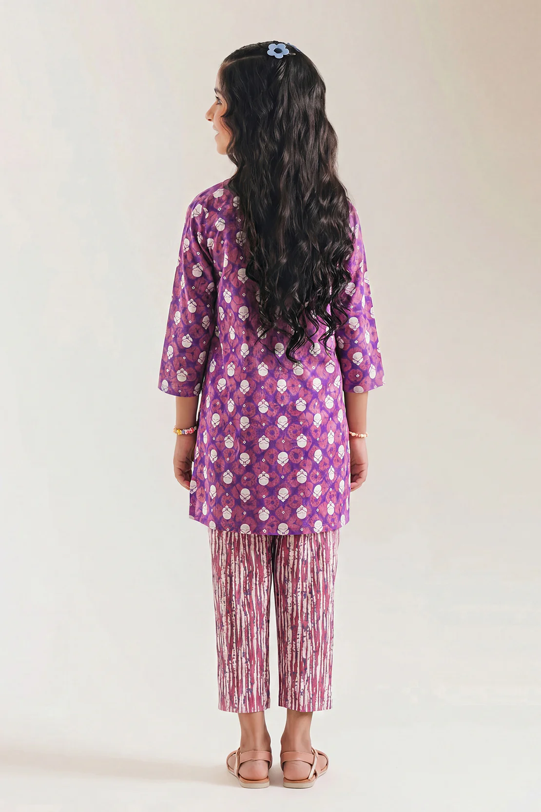 Printed Lawn Stitched 2 Piece (Shirt/Trouser)  For Kids - Image 3