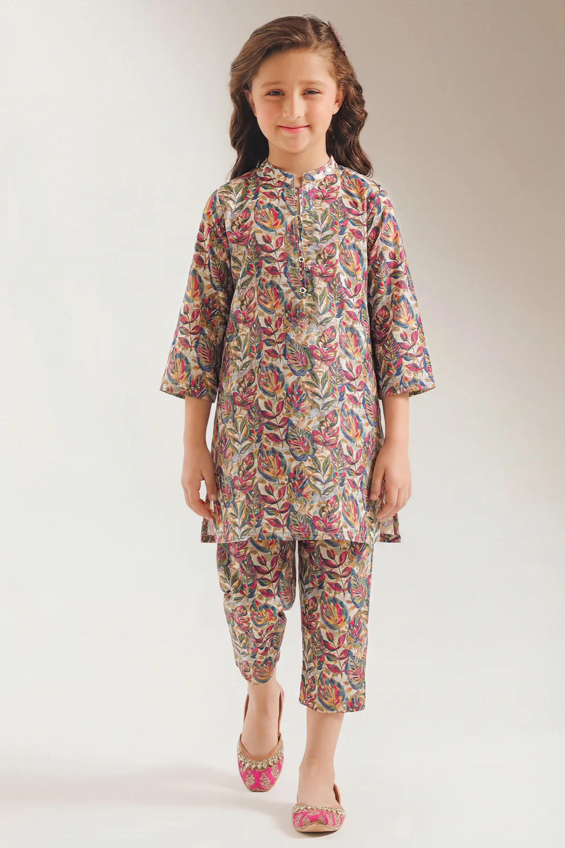 Printed Lawn Stitched 2 Piece (Shirt/Trouser) For Kids
