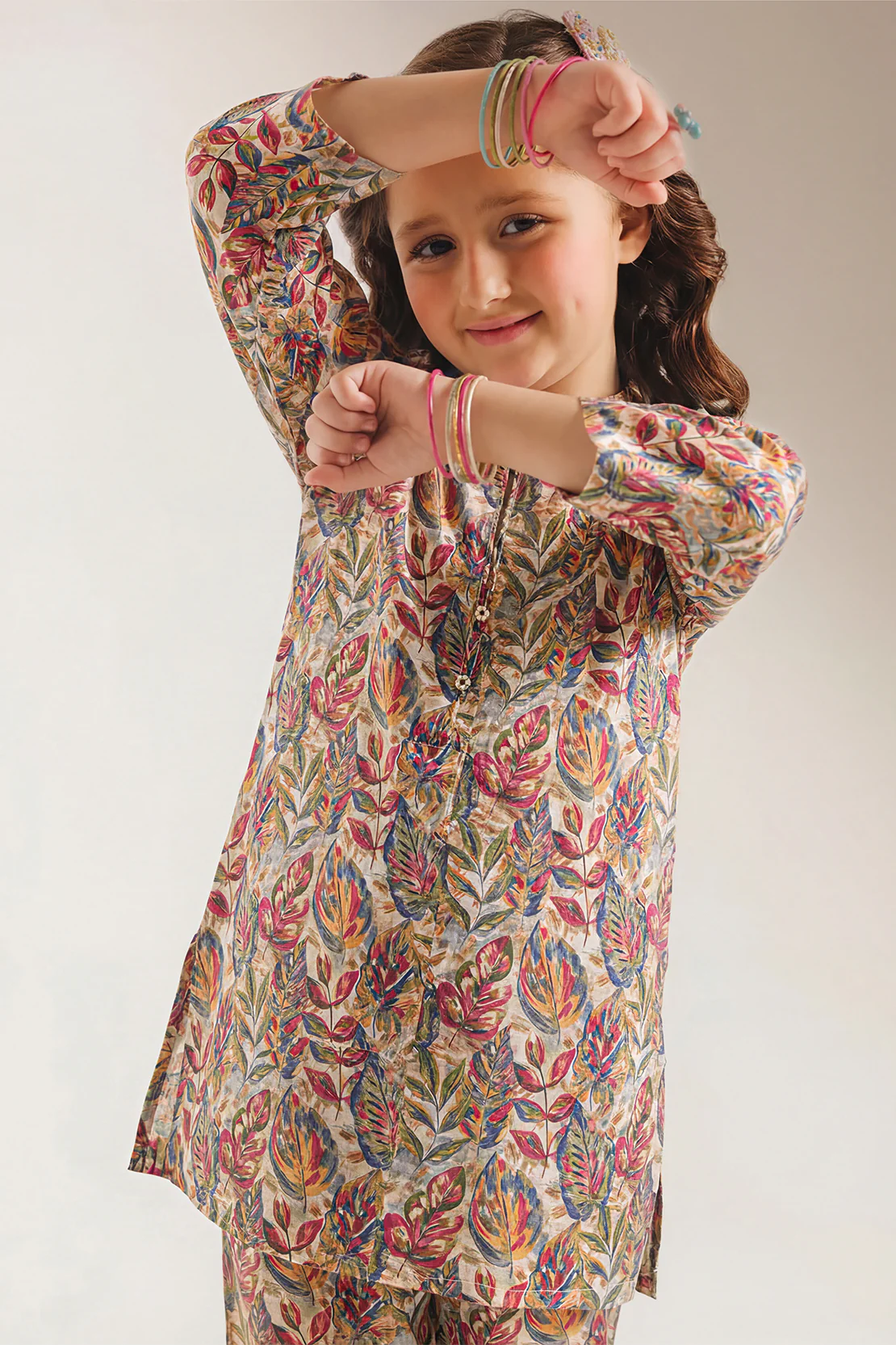 Printed Lawn Stitched 2 Piece (Shirt/Trouser) For Kids - Image 2