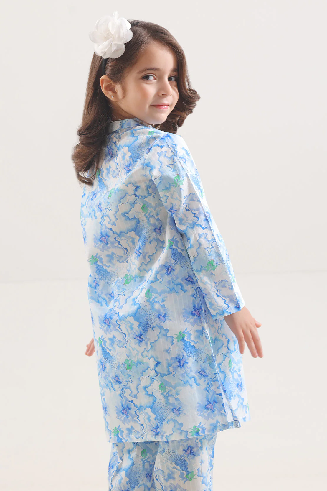 Printed Lawn Stitched 2 Piece (Shirt/Trouser) For Kids - Image 3