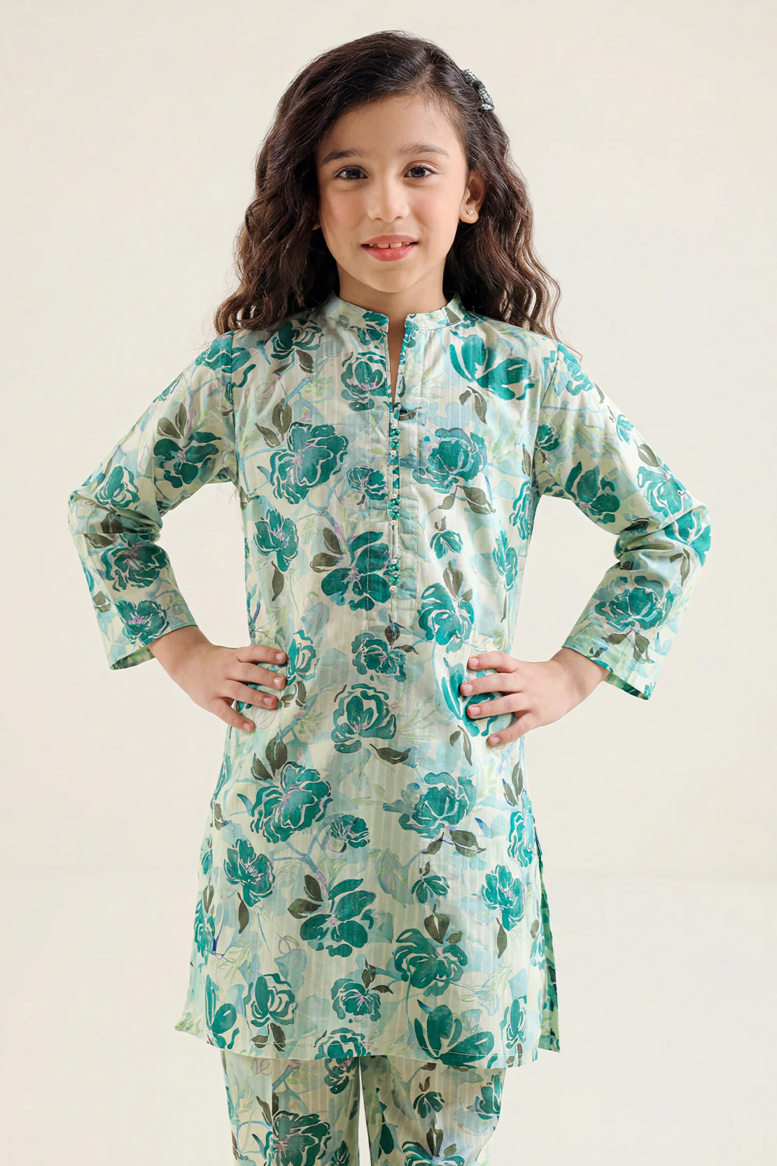Printed Lawn Stitched 2 Piece (Shirt/Trouser) For Kids