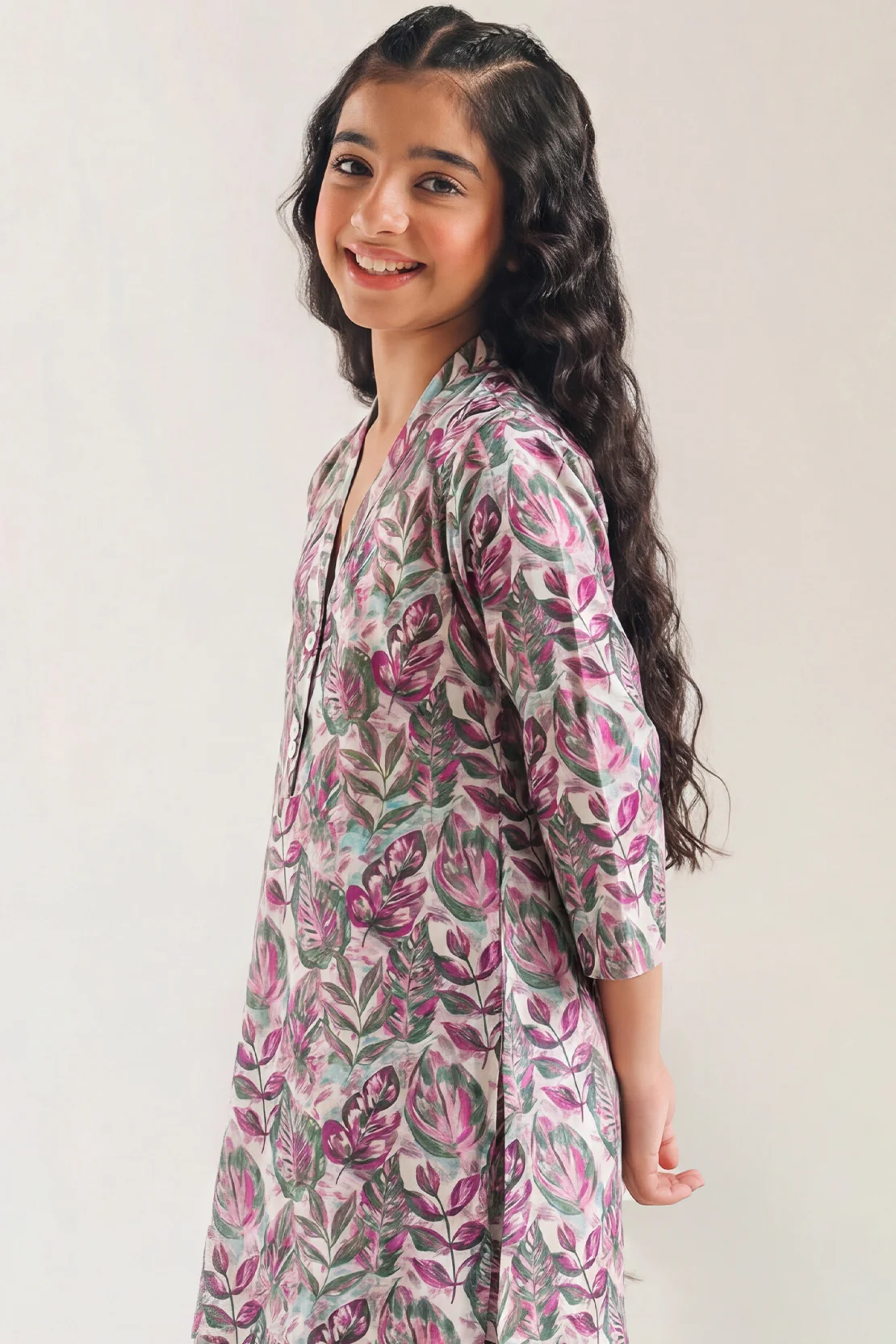 Printed Lawn Stitched 2 Piece (Shirt/Trouser) For Kids - Image 3