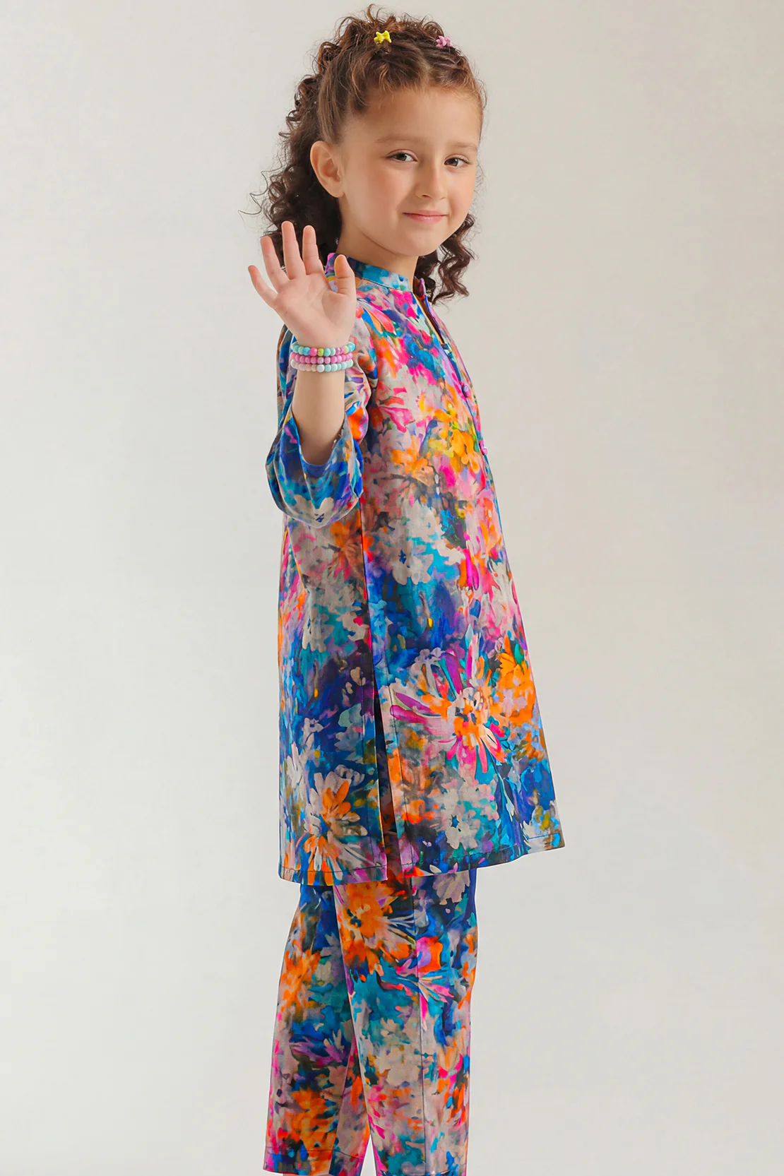Printed Lawn Stitched 2 Piece (Shirt/Trouser) For Kids - Image 3