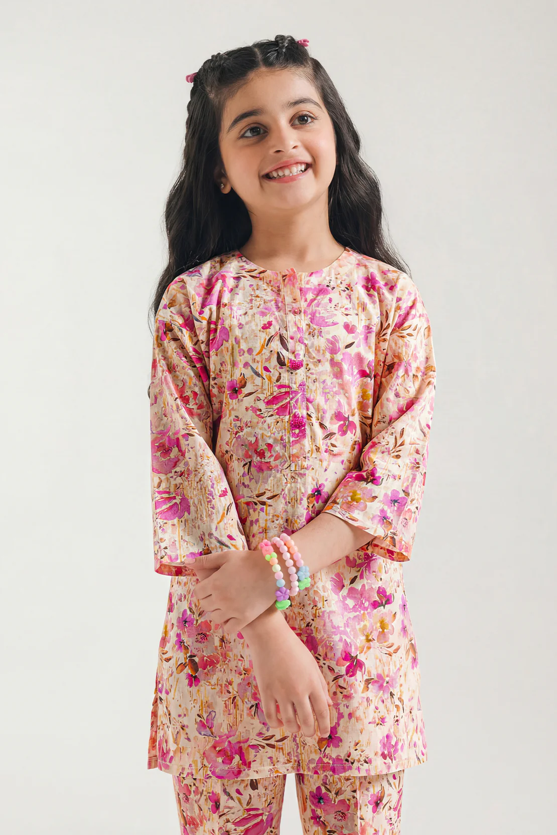 Printed Lawn Stitched 2 Piece (Shirt/Trouser) For Kids - Image 2