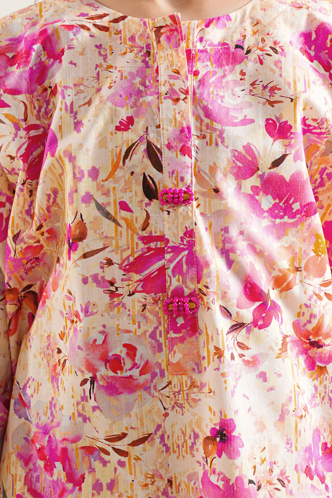 Printed Lawn Stitched 2 Piece (Shirt/Trouser) For Kids - Image 4