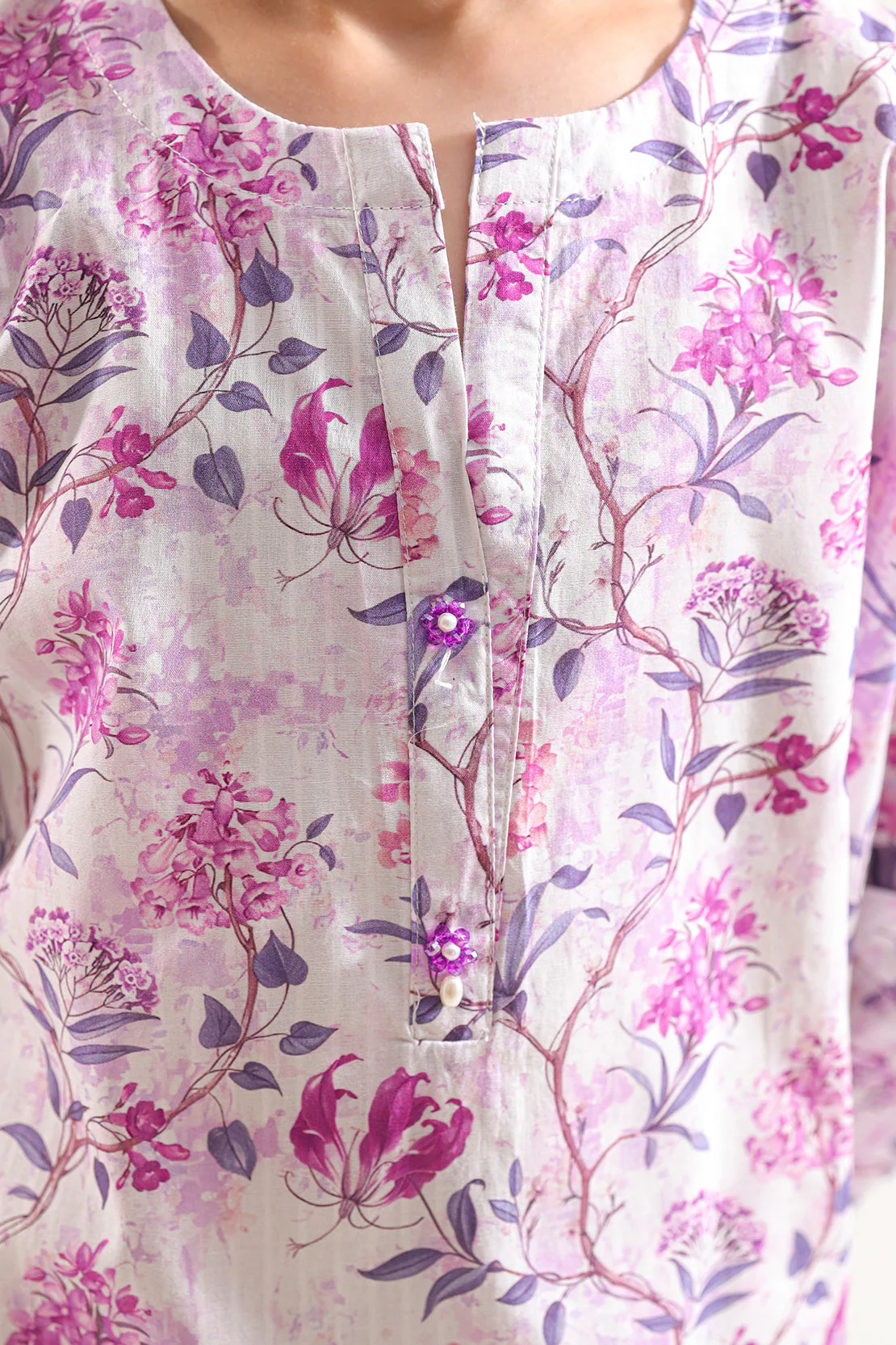 Printed Lawn Stitched 2 Piece (Shirt/Trouser) For Kids - Image 5
