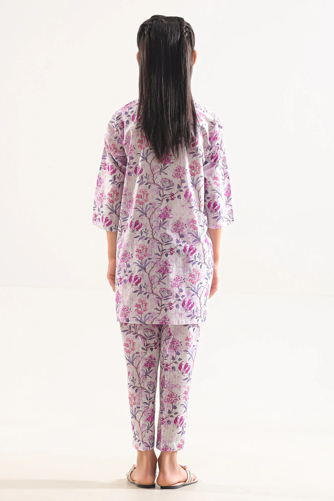 Printed Lawn Stitched 2 Piece (Shirt/Trouser) For Kids - Image 7
