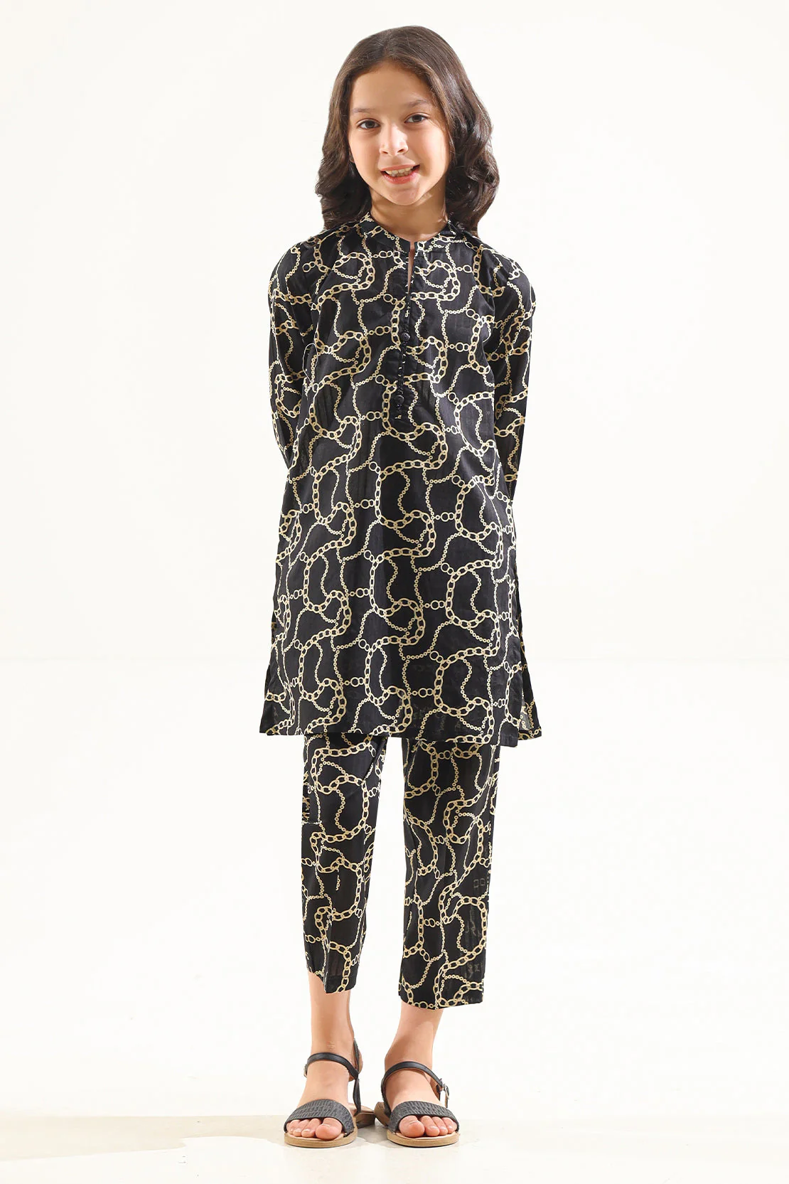 Printed Lawn Stitched 2 Piece (Shirt/Trouser) For Kids