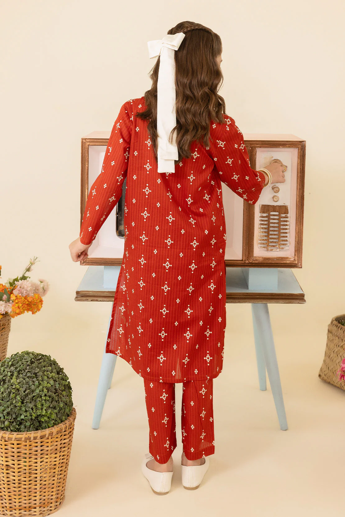 Printed Lawn Stitched 2 Piece (Shirt/Trouser) For Kids - Image 4