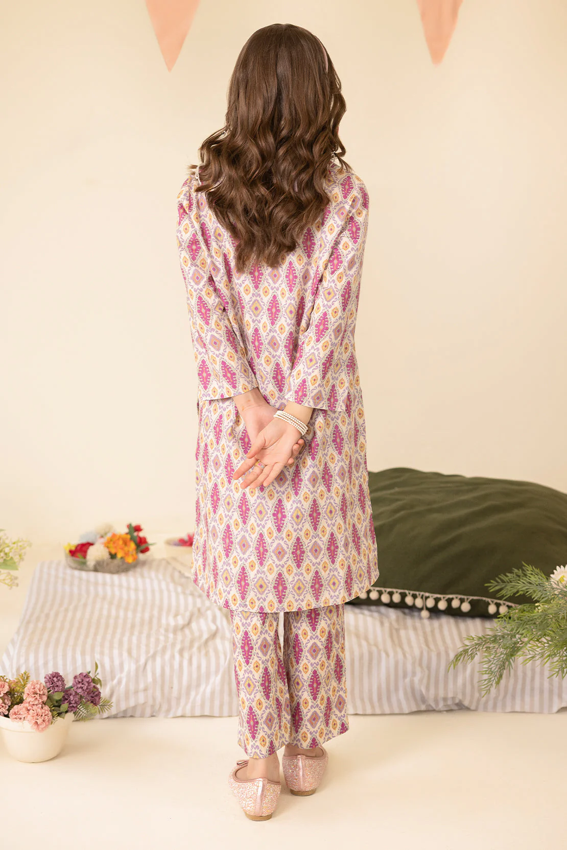 Printed Lawn Stitched 2 Piece (Shirt/Trouser) For Kids - Image 3