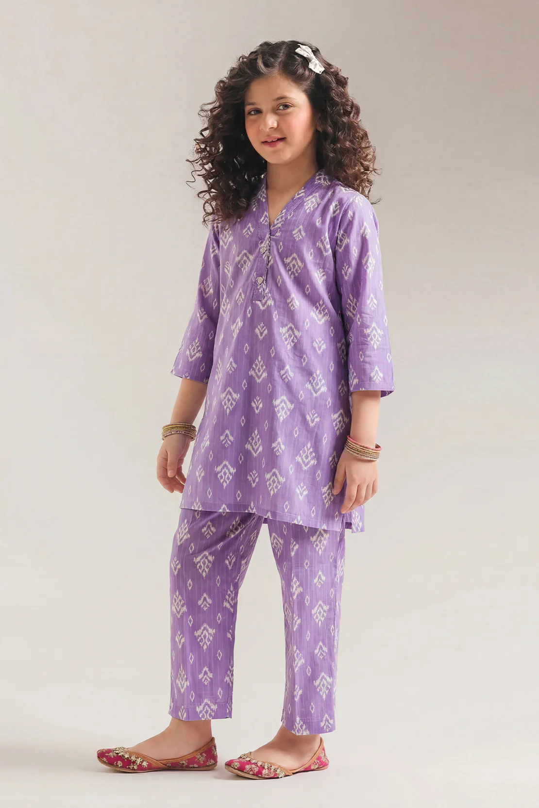 Printed Lawn Stitched 2 Piece (Shirt/Trouser) For Kids - Image 2