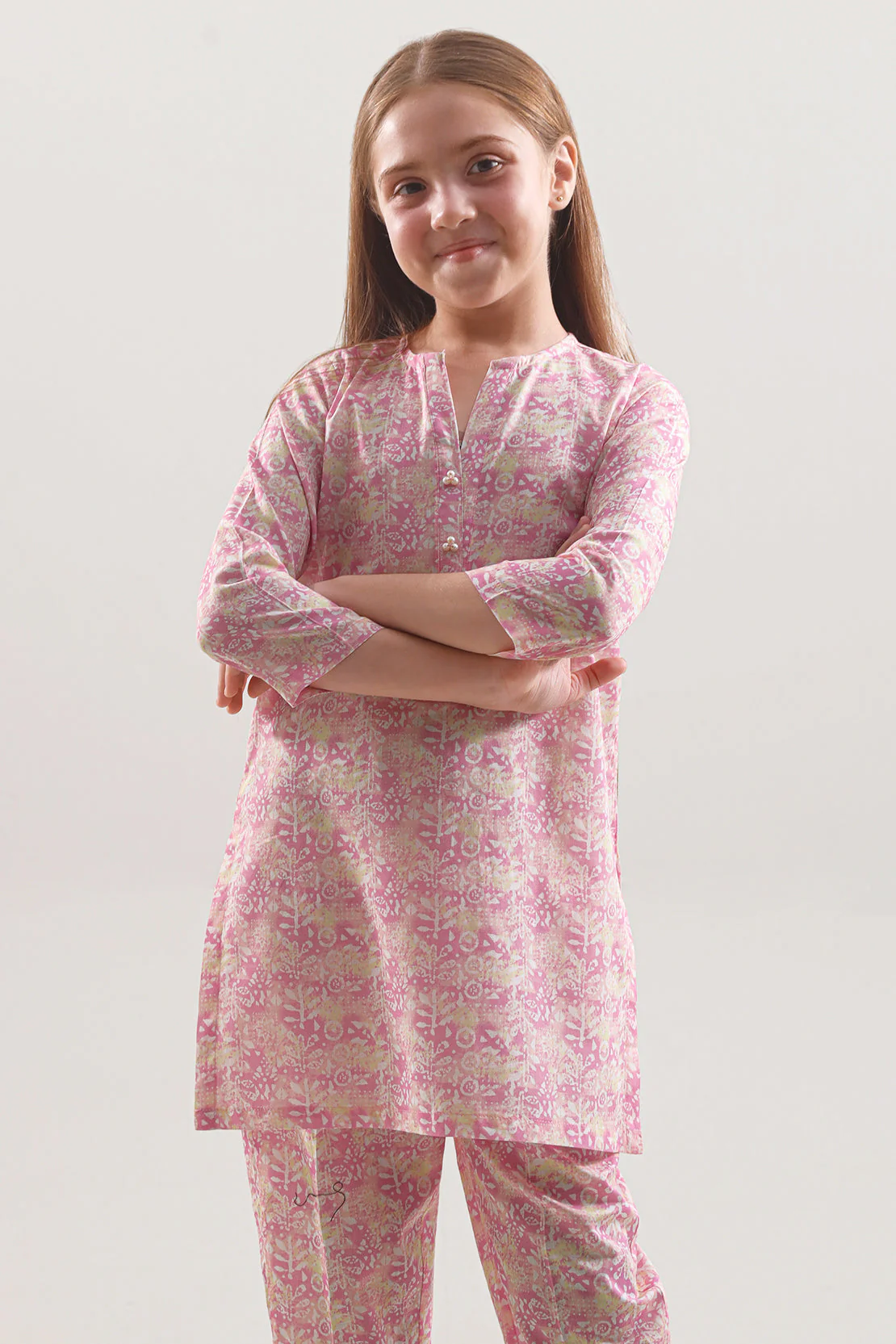 Printed Lawn Stitched 2 Piece (Shirt/Trouser) For Kids - Image 2