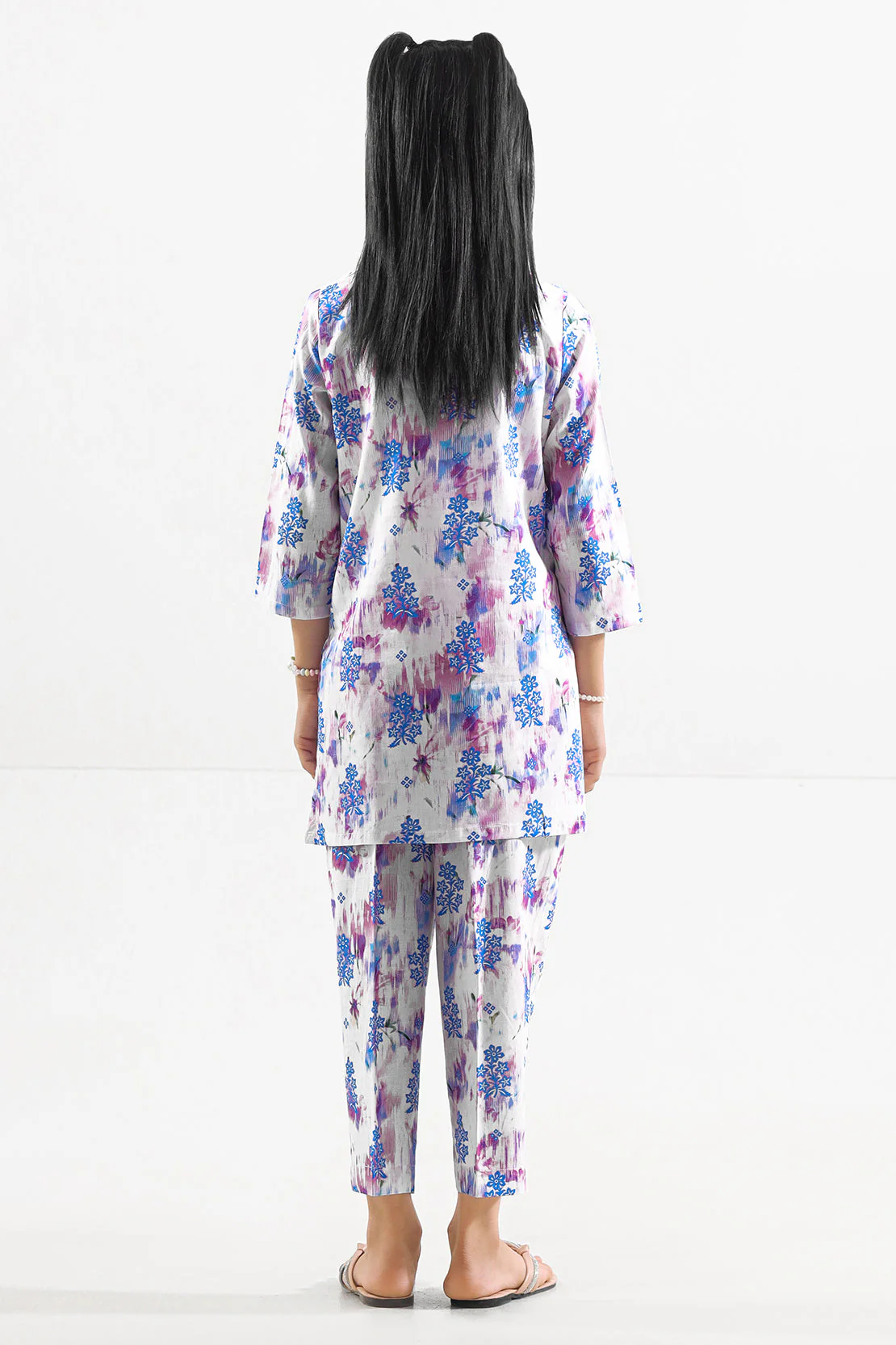 Printed Lawn Stitched 2 Piece (Shirt/Trouser)  For Kids - Image 5