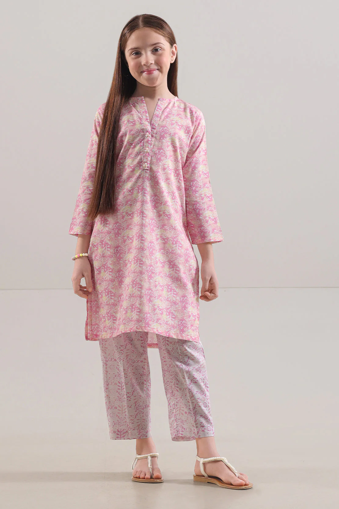 Printed Lawn Stitched 2 Piece (Shirt/Trouser) For Kids