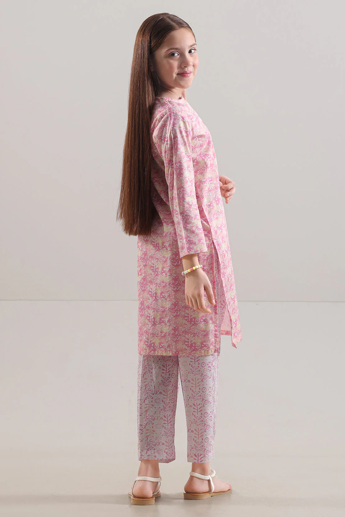 Printed Lawn Stitched 2 Piece (Shirt/Trouser) For Kids - Image 3