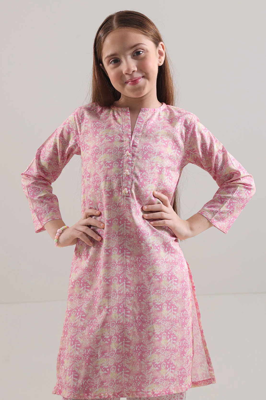 Printed Lawn Stitched 2 Piece (Shirt/Trouser) For Kids - Image 4