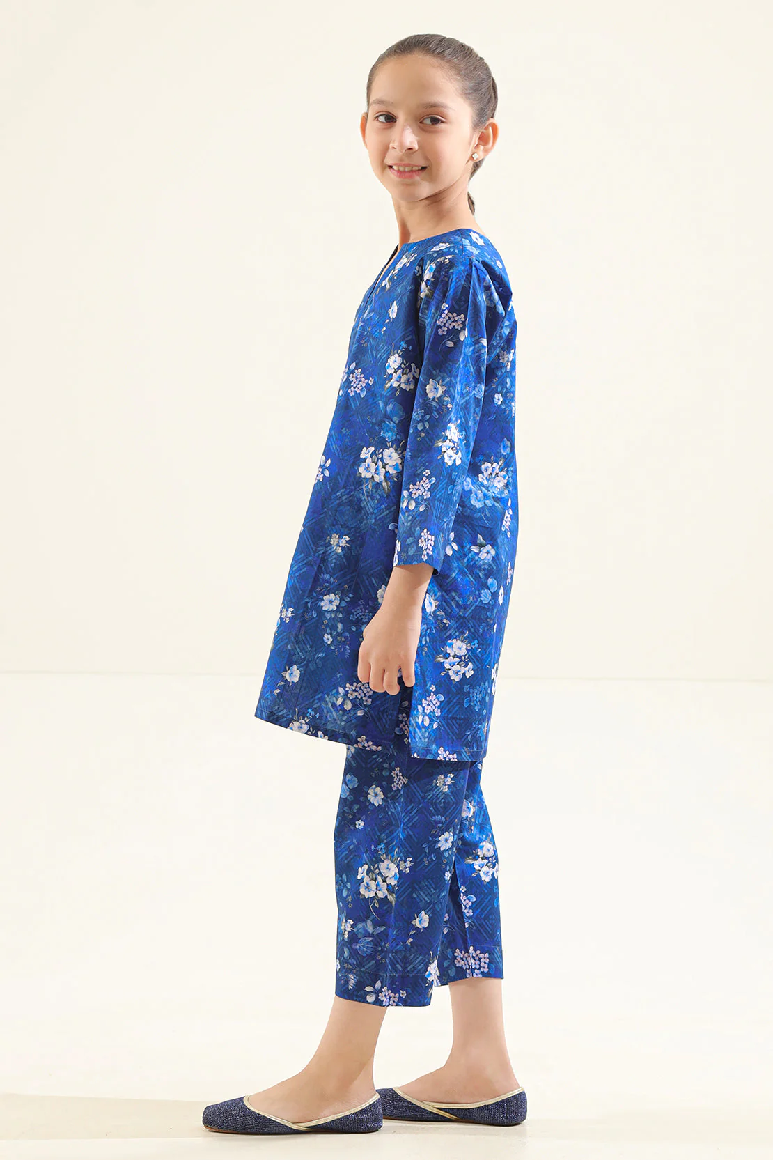 Printed Lawn Stitched 2 Piece (Shirt/Trouser) For Kids - Image 3