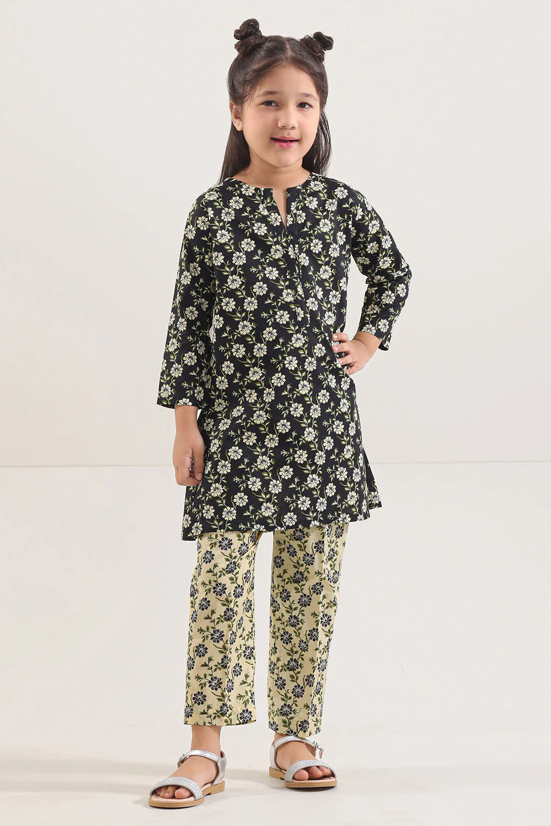 Printed Lawn Stitched 2 Piece (Shirt/Trouser) For Kids