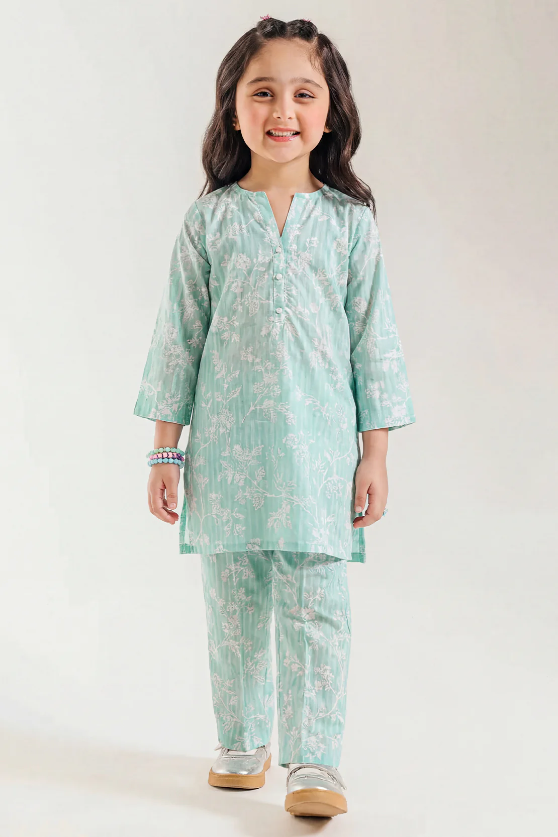 Printed Lawn Stitched 2 Piece (Shirt/Trouser) For Kids