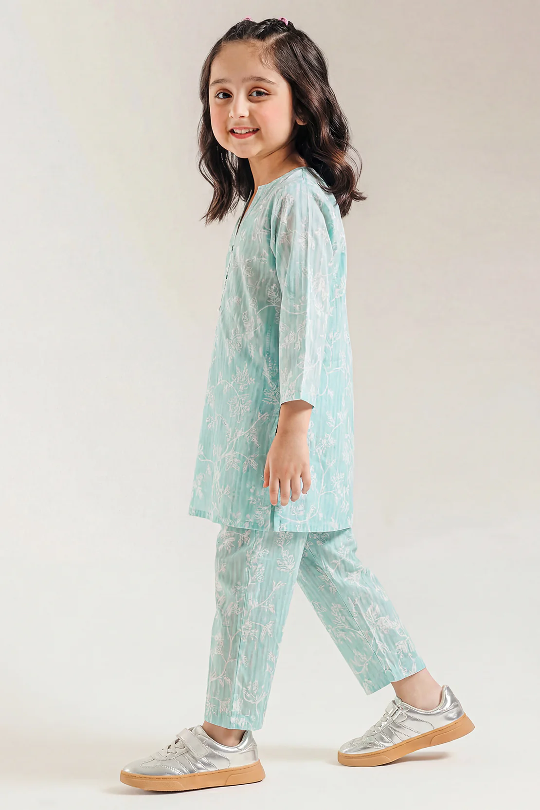 Printed Lawn Stitched 2 Piece (Shirt/Trouser) For Kids - Image 2