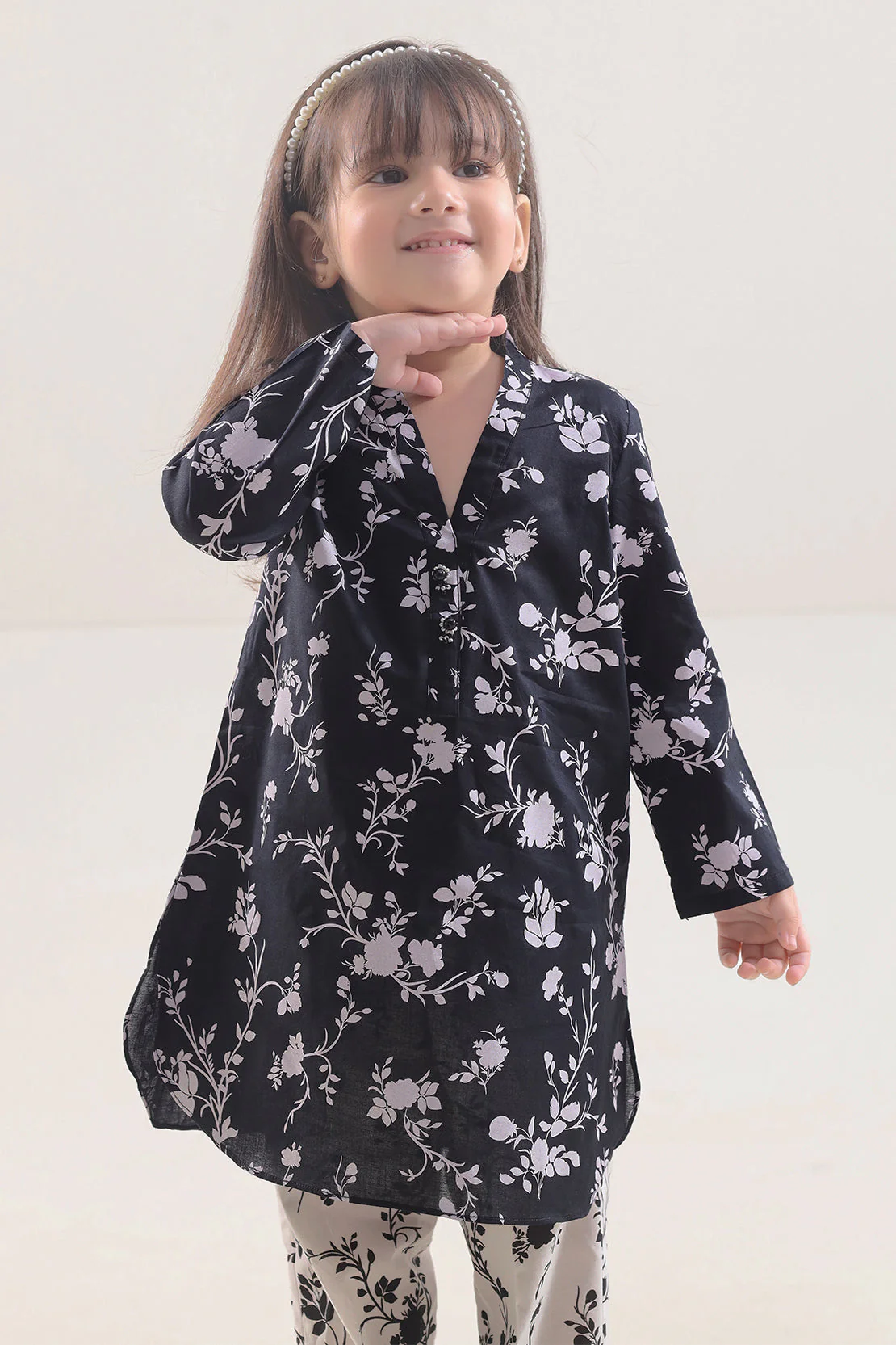 Printed Lawn Stitched 2 Piece (Shirt/Trouser) For Kids - Image 3