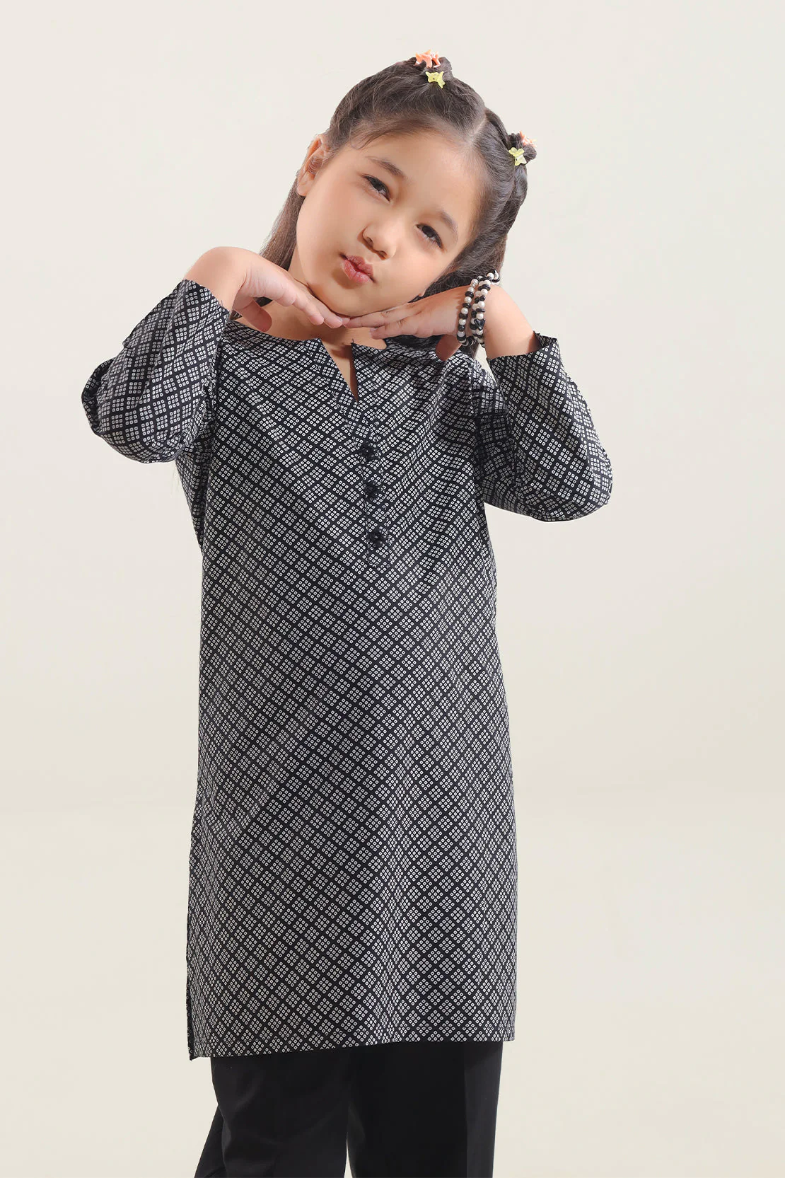 Printed Lawn Stitched 2 Piece (Shirt/Trouser) For Kids - Image 3