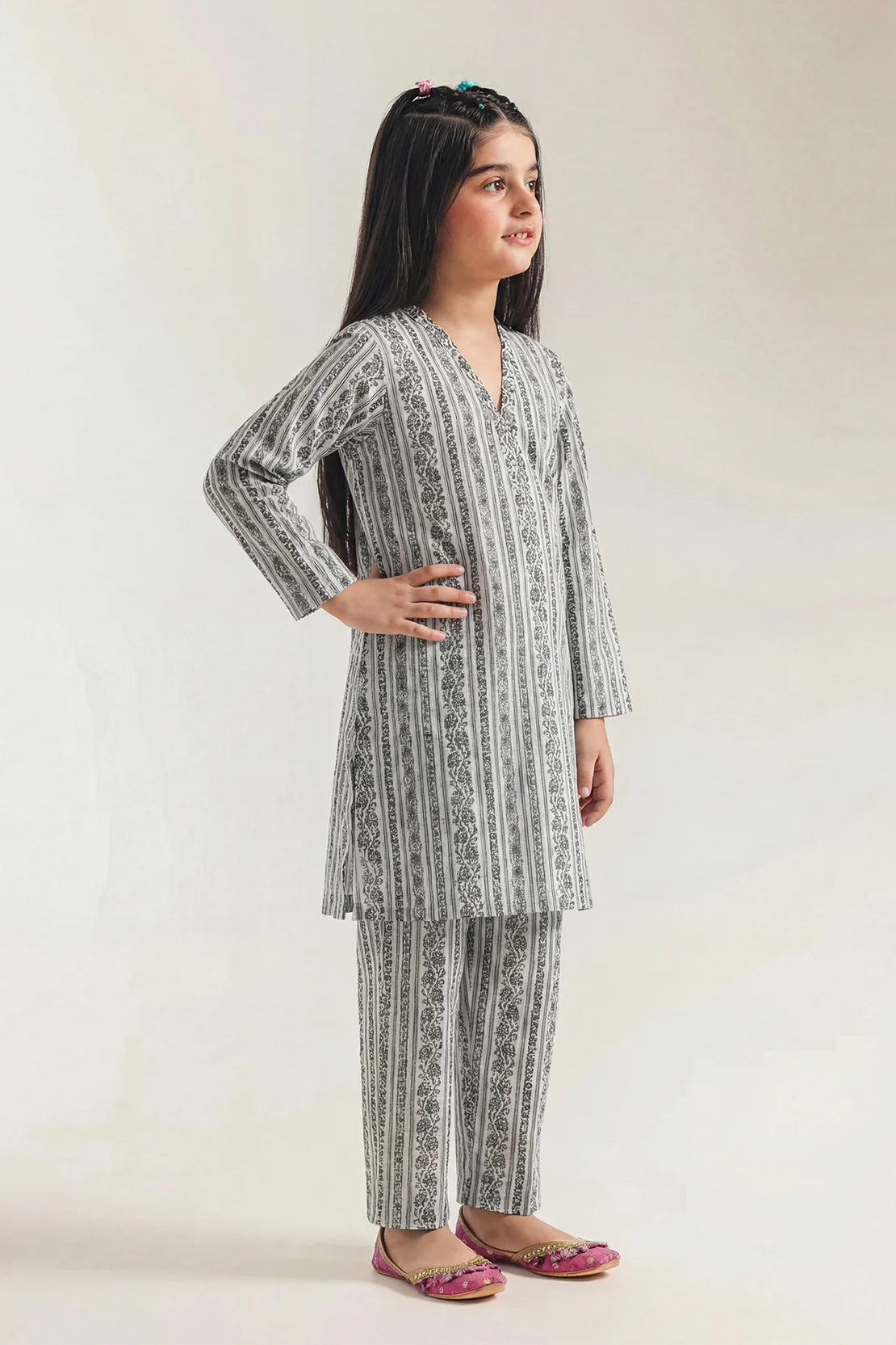 Printed Lawn Stitched 2 Piece (Shirt/Trouser) For Kids