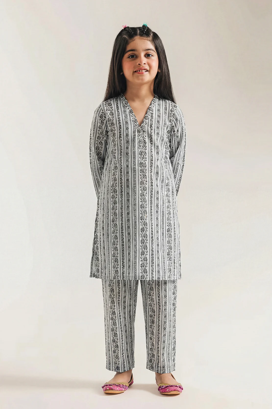 Printed Lawn Stitched 2 Piece (Shirt/Trouser) For Kids - Image 2