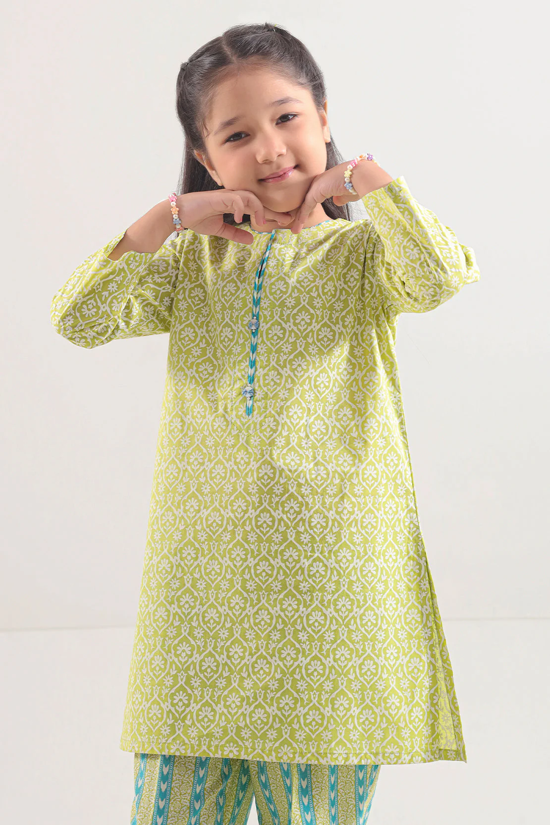 Printed Lawn Stitched 2 Piece (Shirt/Trouser) For Kids - Image 3
