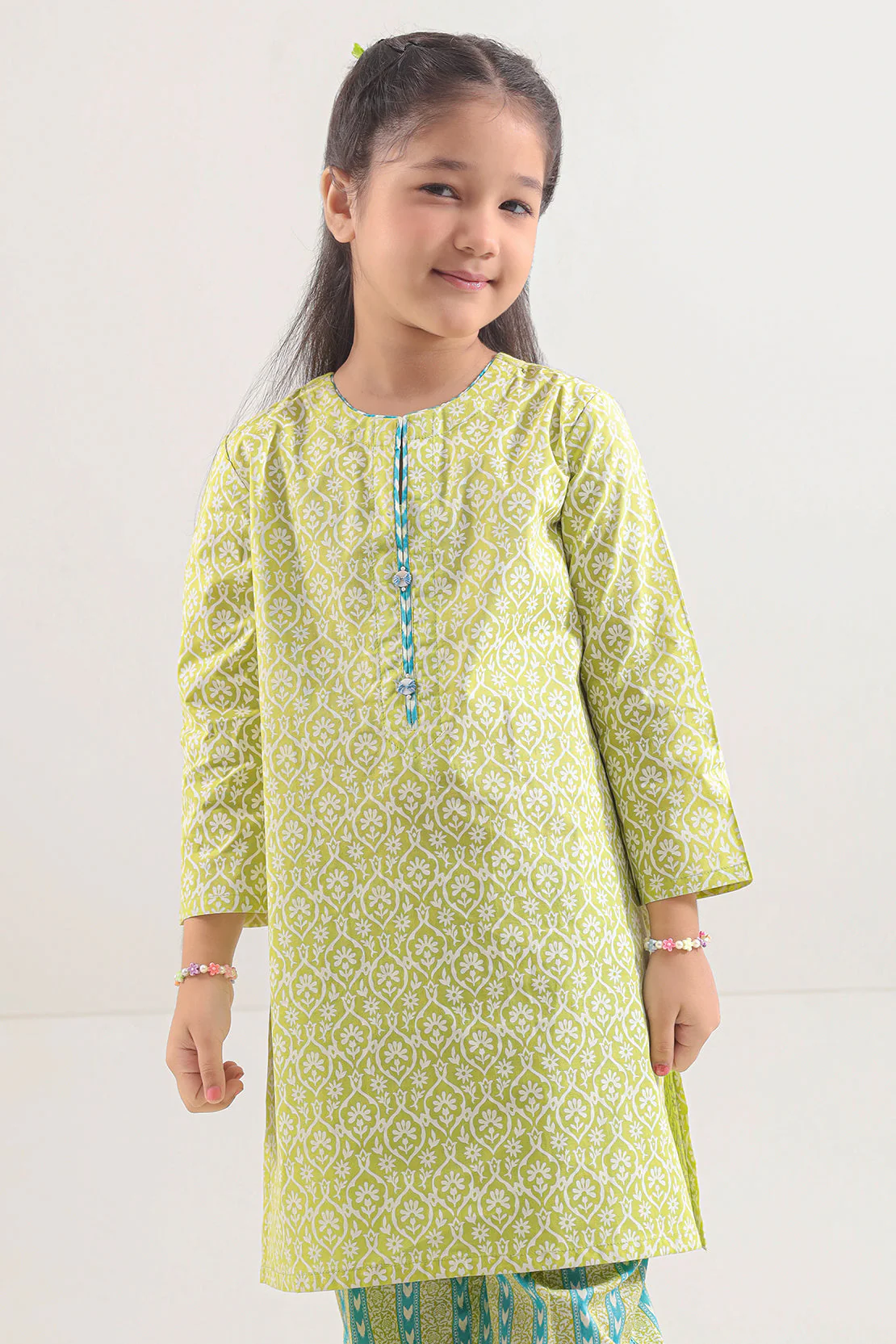 Printed Lawn Stitched 2 Piece (Shirt/Trouser) For Kids - Image 4