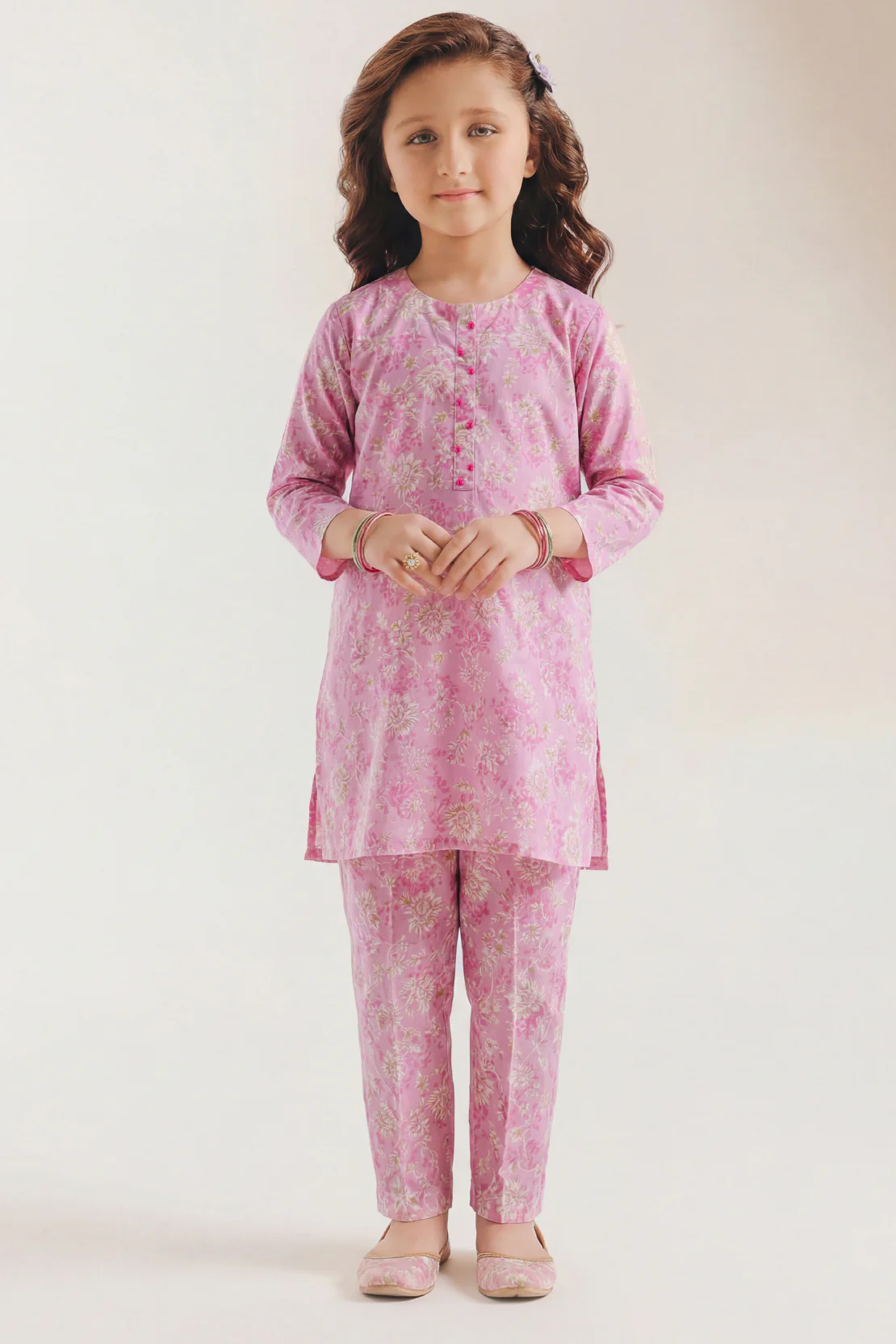 Printed Lawn Stitched 2 Piece (Shirt/Trouser) For Kids