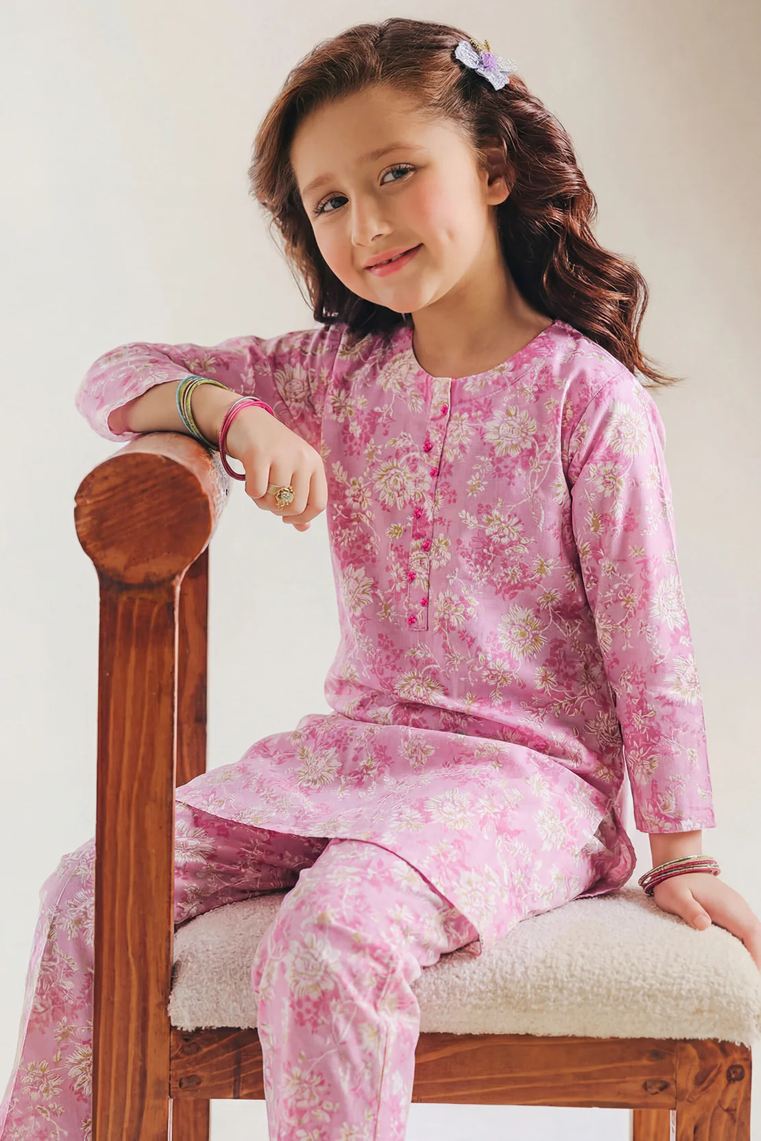 Printed Lawn Stitched 2 Piece (Shirt/Trouser) For Kids - Image 2