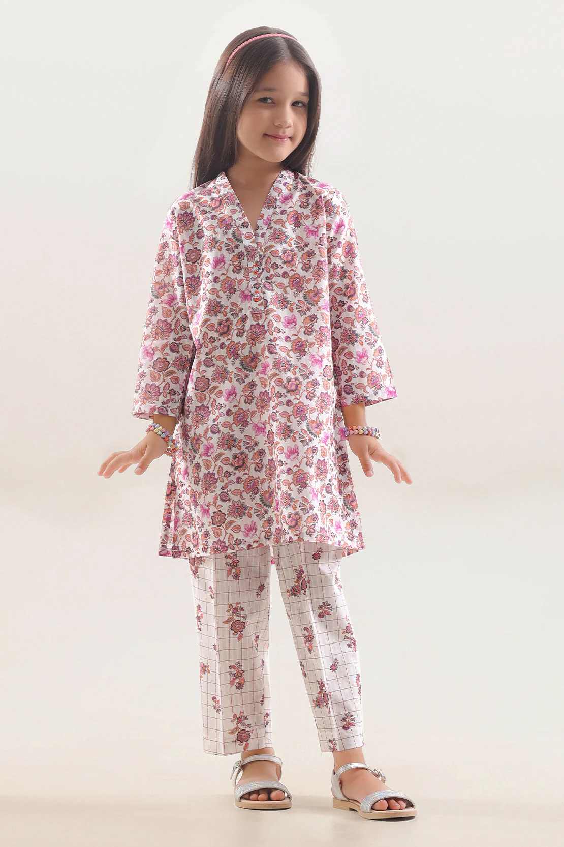 Printed Lawn Stitched 2 Piece (Shirt/Trouser) For Kids - Image 3
