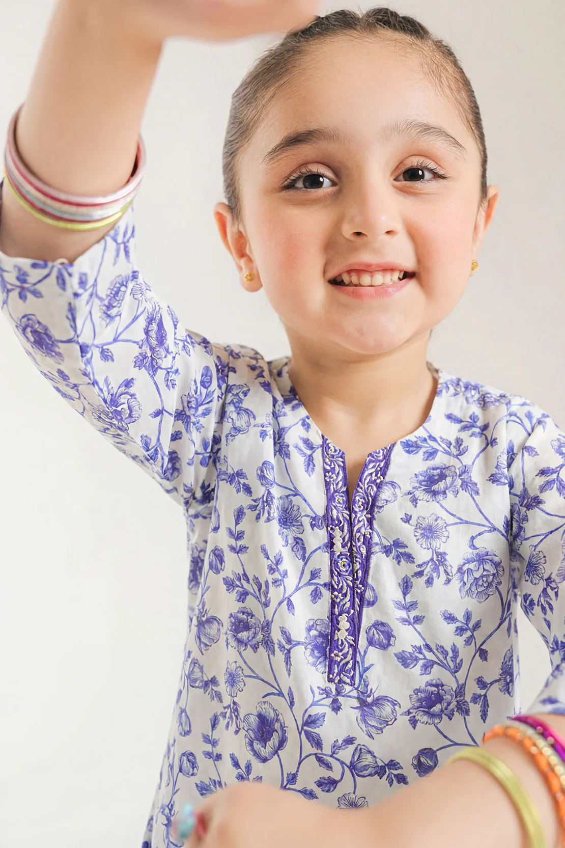 Printed Lawn Stitched 2 Piece (Shirt/Trouser) For Kids - Image 2