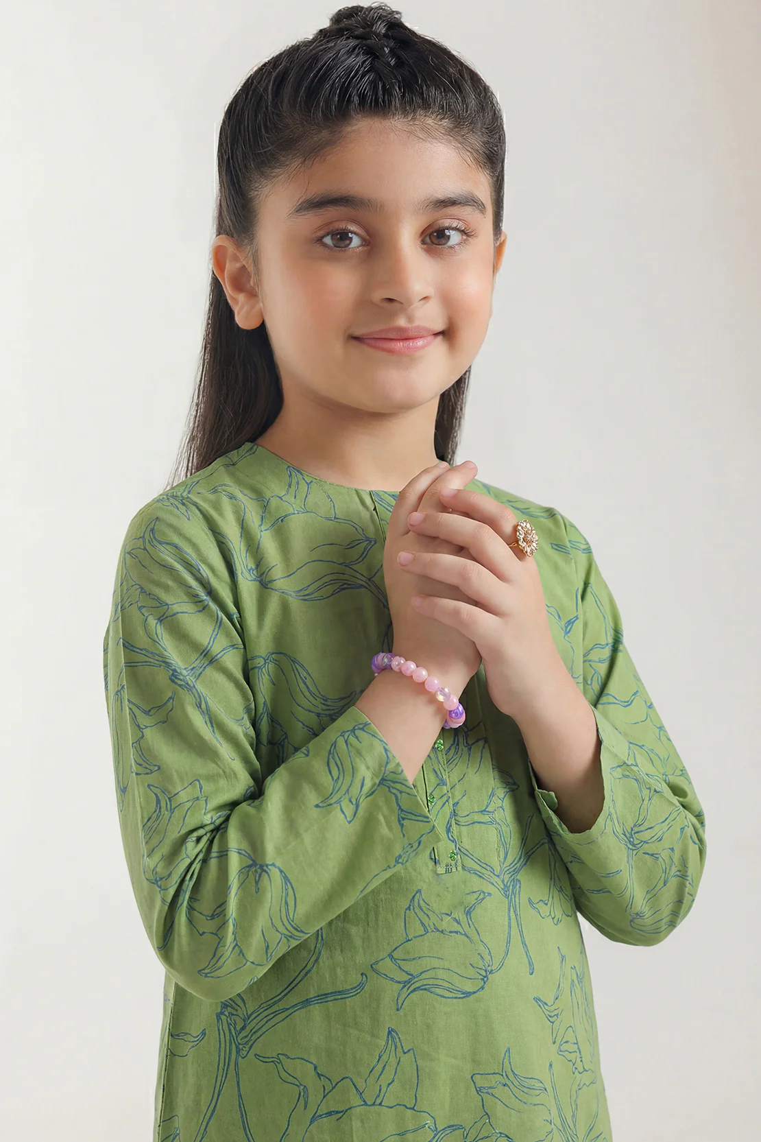 Printed Lawn Stitched 2 Piece (Shirt/Trouser) For Kids - Image 2