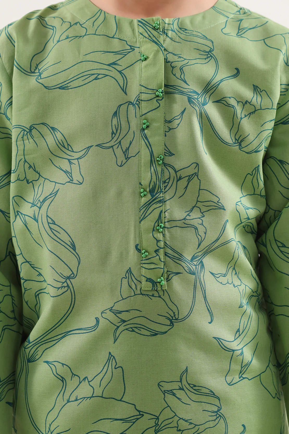 Printed Lawn Stitched 2 Piece (Shirt/Trouser) For Kids - Image 3