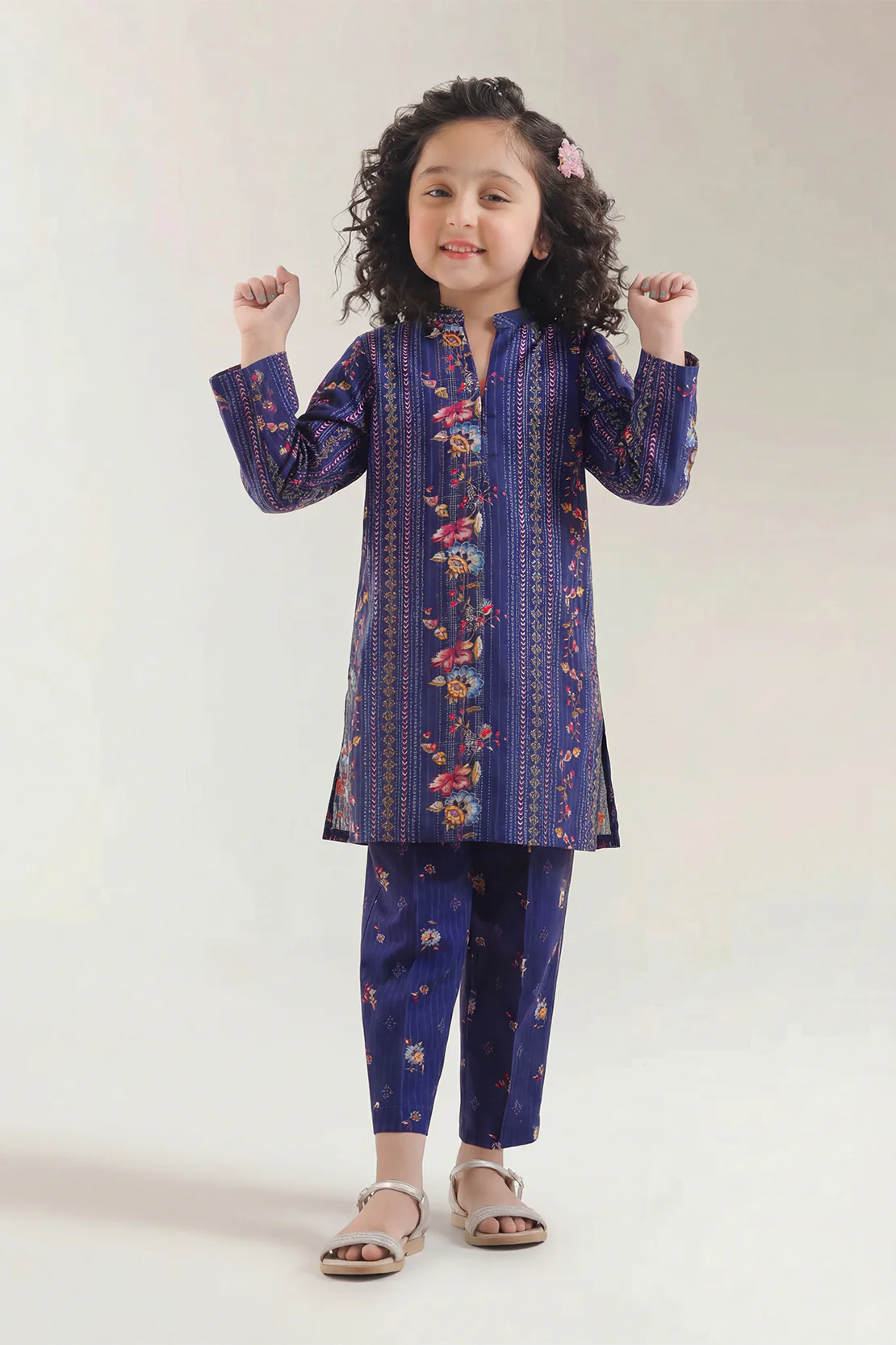 Printed Lawn Stitched 2 Piece (Shirt/Trouser) For Kids