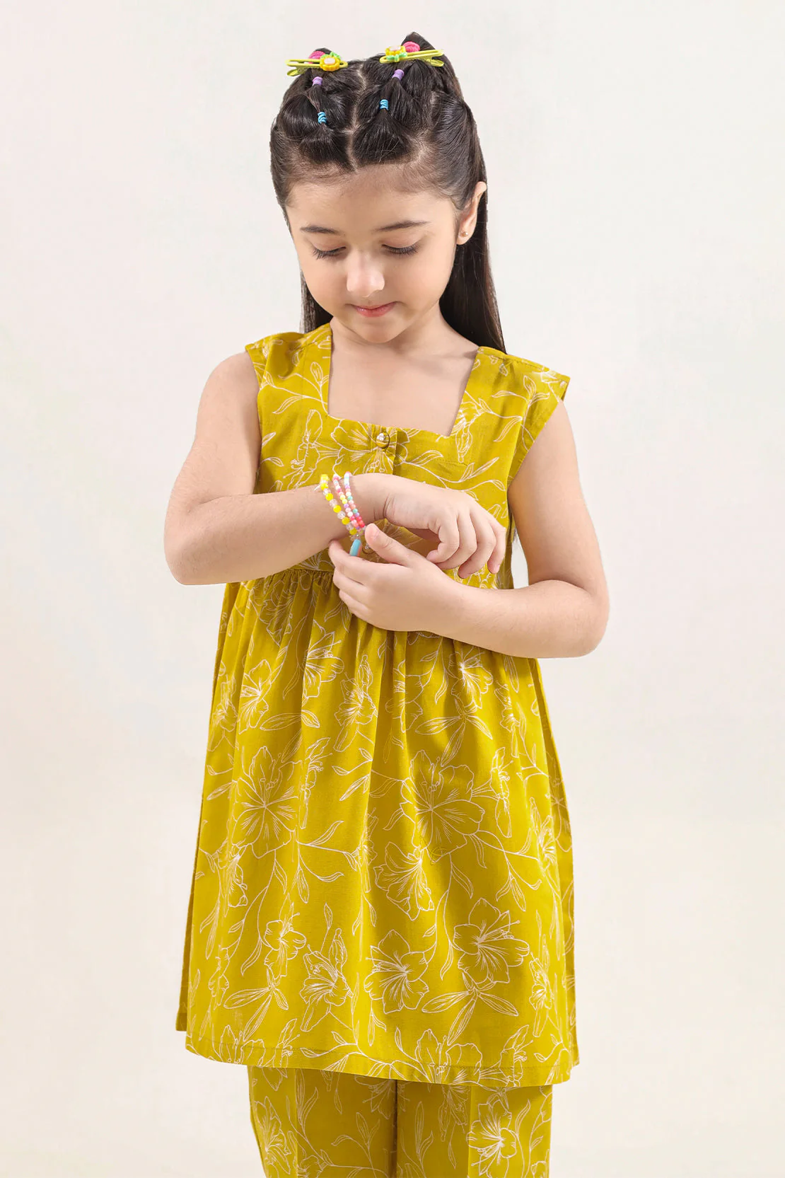 Printed Lawn Stitched 2 Piece (Shirt/Trouser) For Kids - Image 2