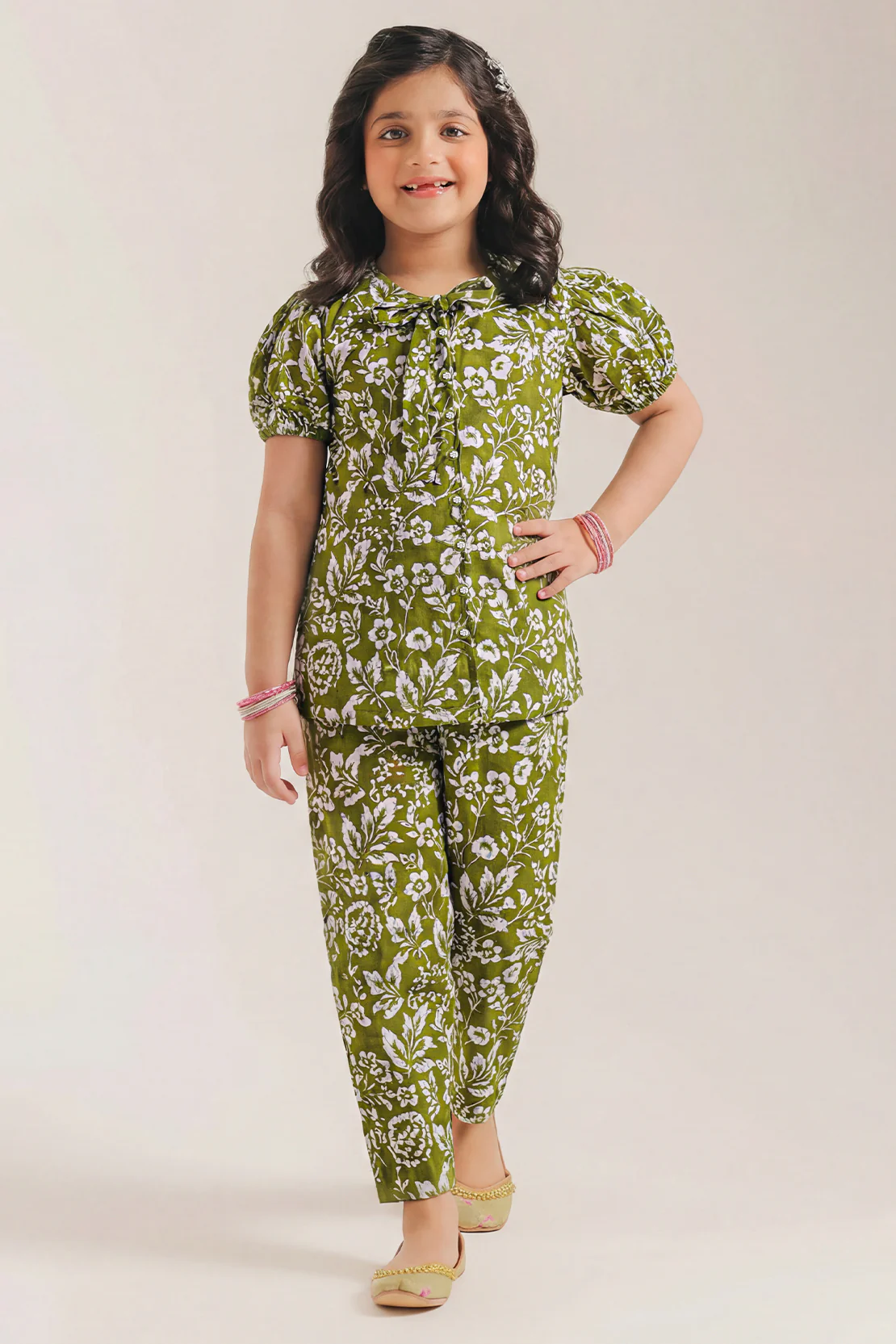 Printed Lawn Stitched 2 Piece (Shirt/Trouser) For Kids - Image 2
