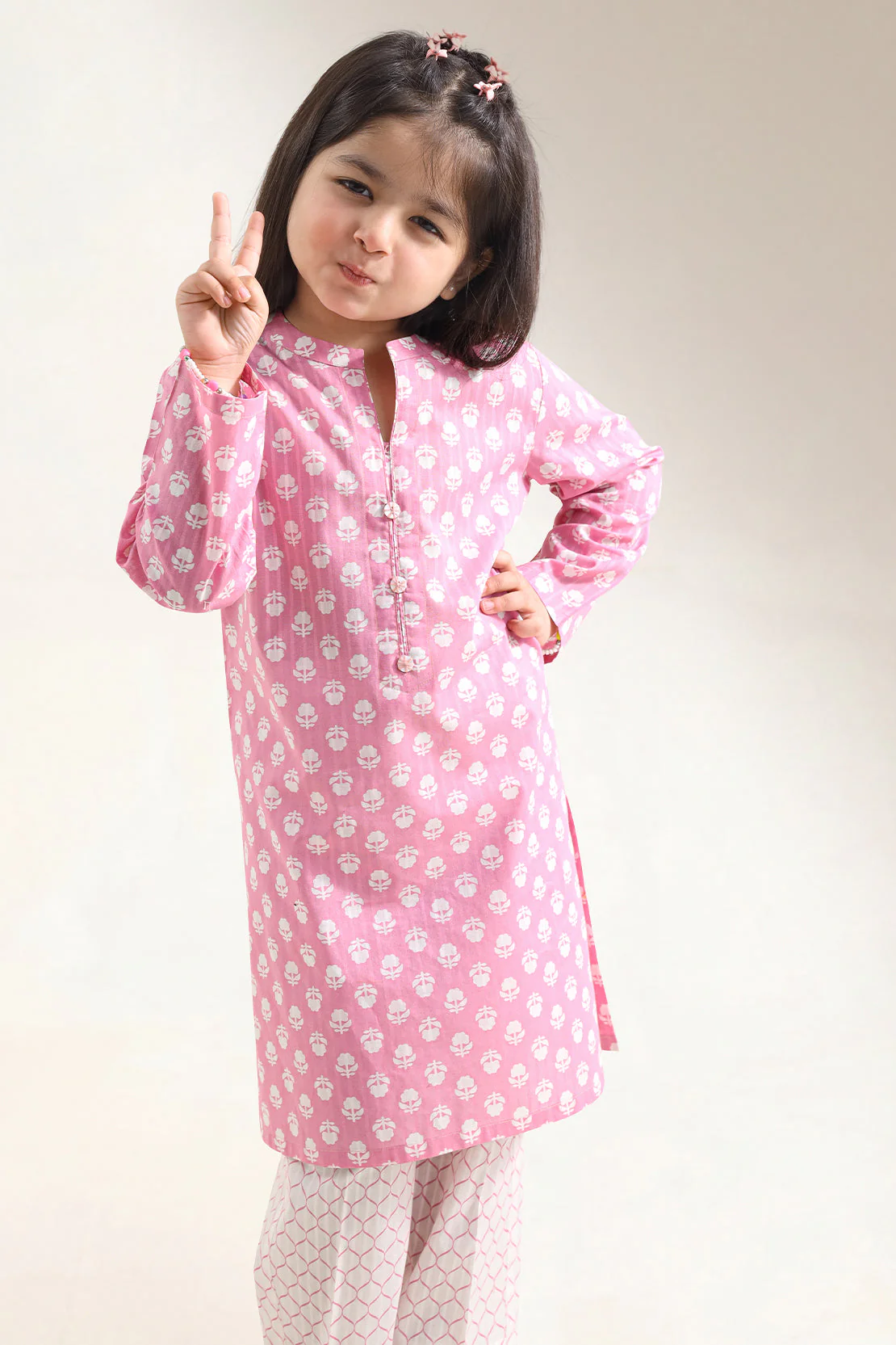 Printed Lawn Stitched 2 Piece (Shirt/Trouser) For Kids - Image 3